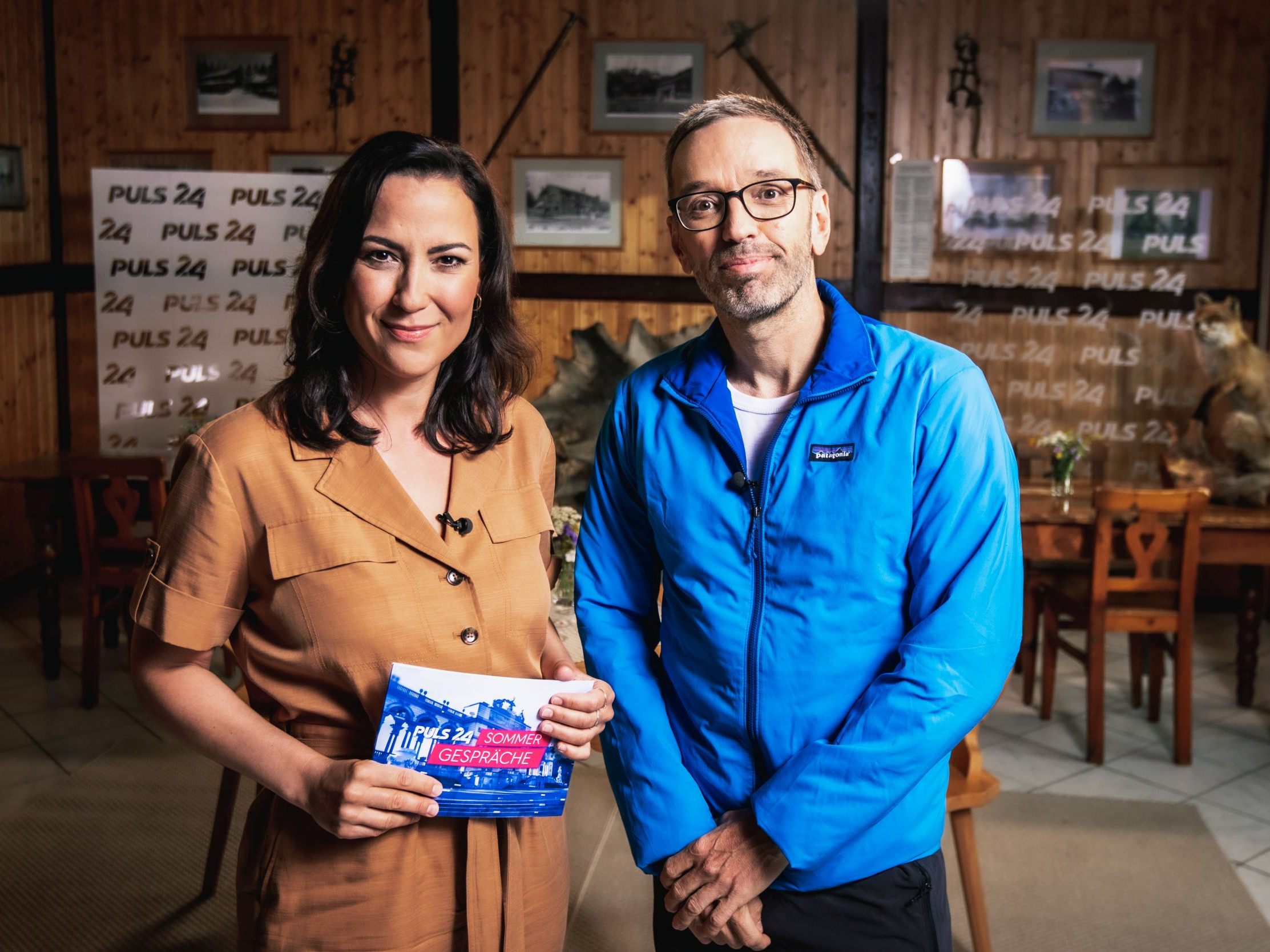 Herbert Kickl war zu Gast im "Sommergespräch" von Puls 24.