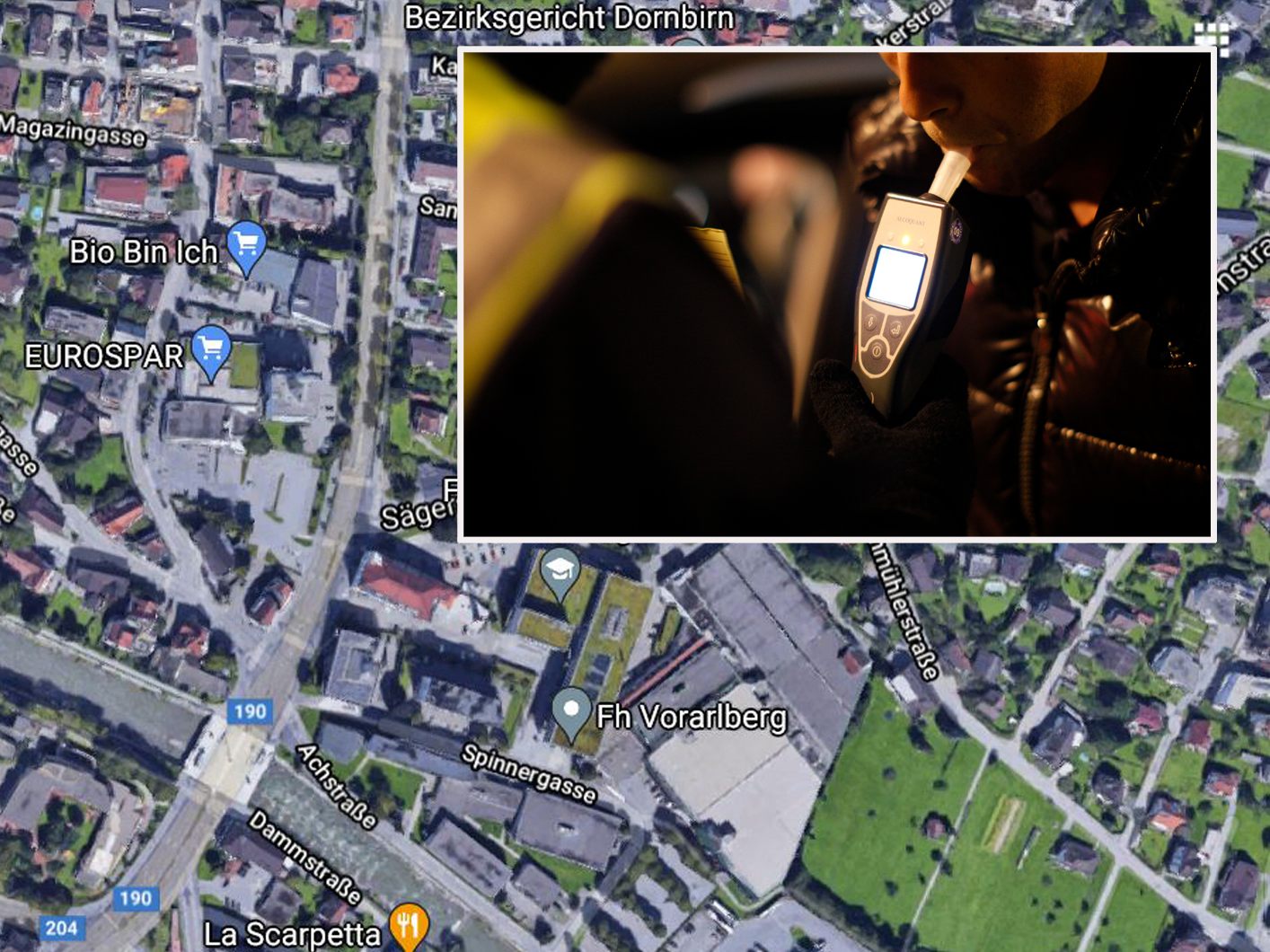 Auf Höhe der Kreuzung mit der Sägerstraße im zweispurigen Bereich, wollte die Frau das Fahrzeug eines 54-Jährigen überholen, bevor der Straßenverlauf wieder einspurig wird.