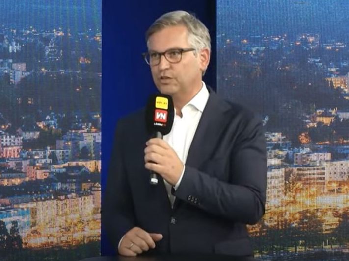 Staatssekretär Dr. Magnus Brunner sprach am Mittwoch bei "Vorarlberg LIVE" über die Aufschiebung der S18.