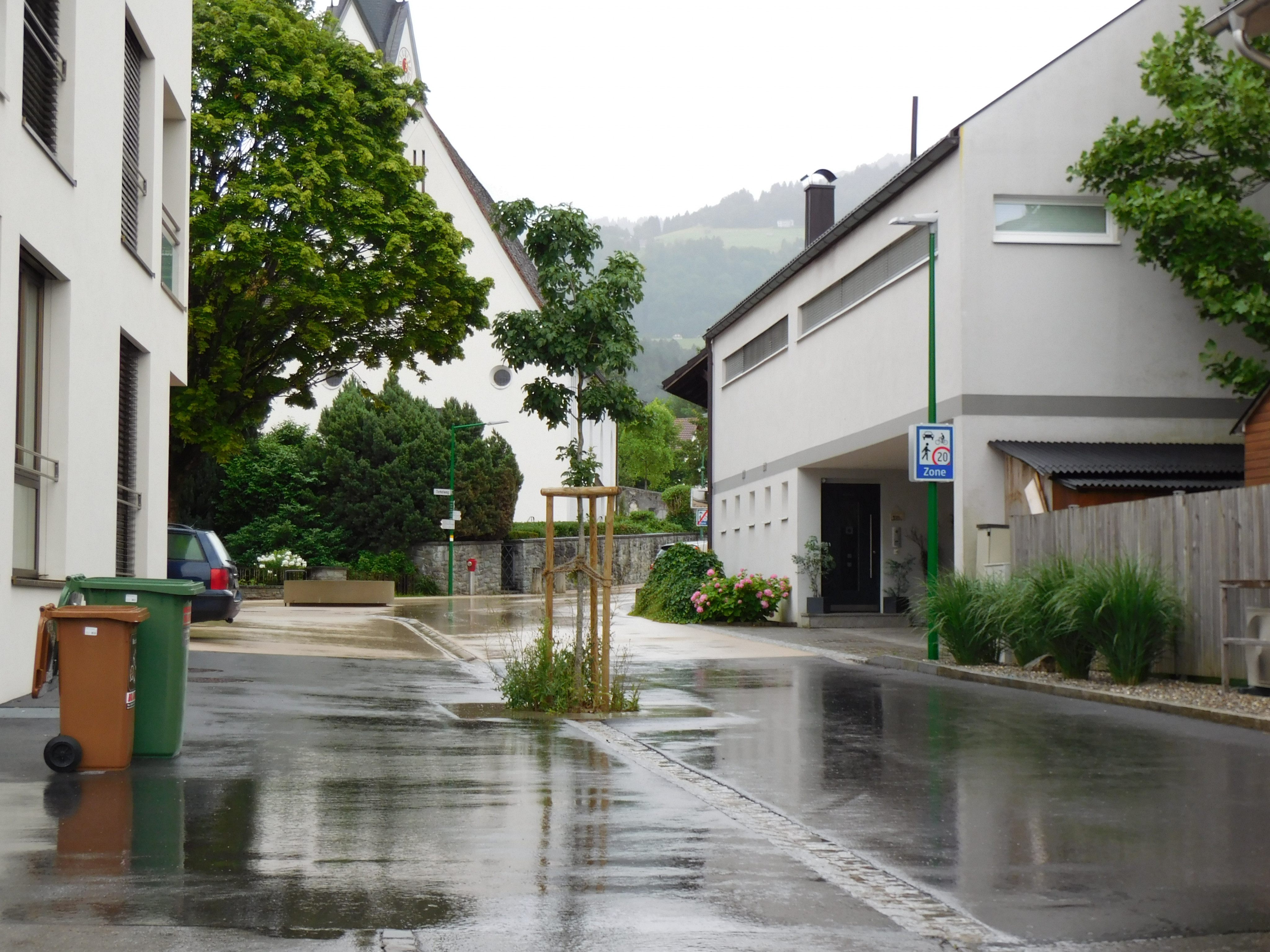 Im Bereich rund um Begegnungszone beim Winkelbrunnen gibt es künftig ein allgemeines Fahrverbot