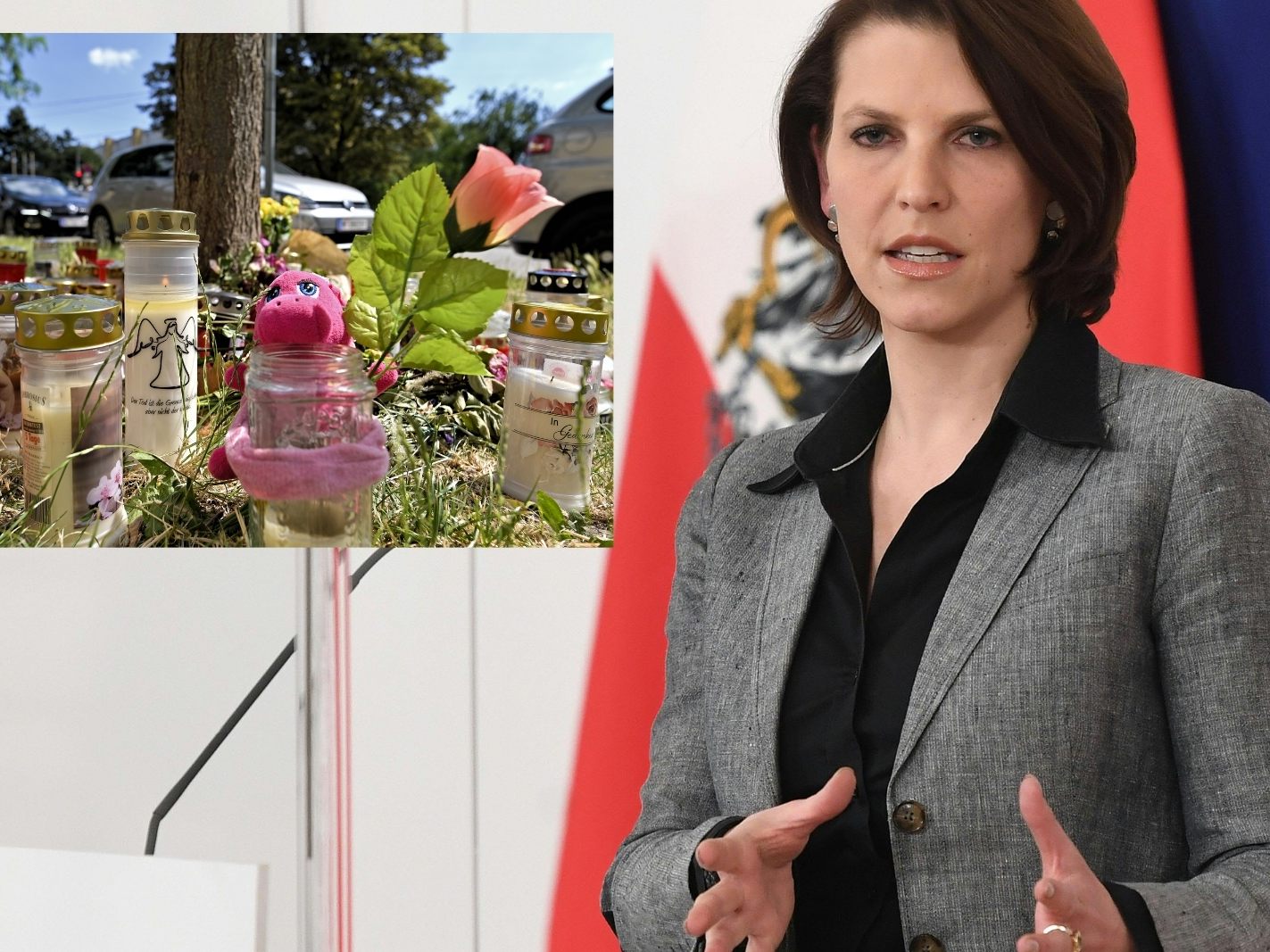 Nach grausamen Mädchenmord: Ministerin Edtstadler lädt heute zum Runden Tisch mit Experten. Nach grausamen Mädchenmord: Ministerin Edtstadler lädt heute zum Runden Tisch mit Experten.