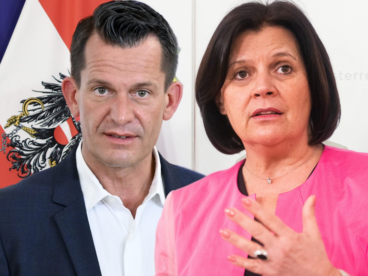 Mückstein und Anderl äußern sich zum Thema "Armutskrise verhindern".