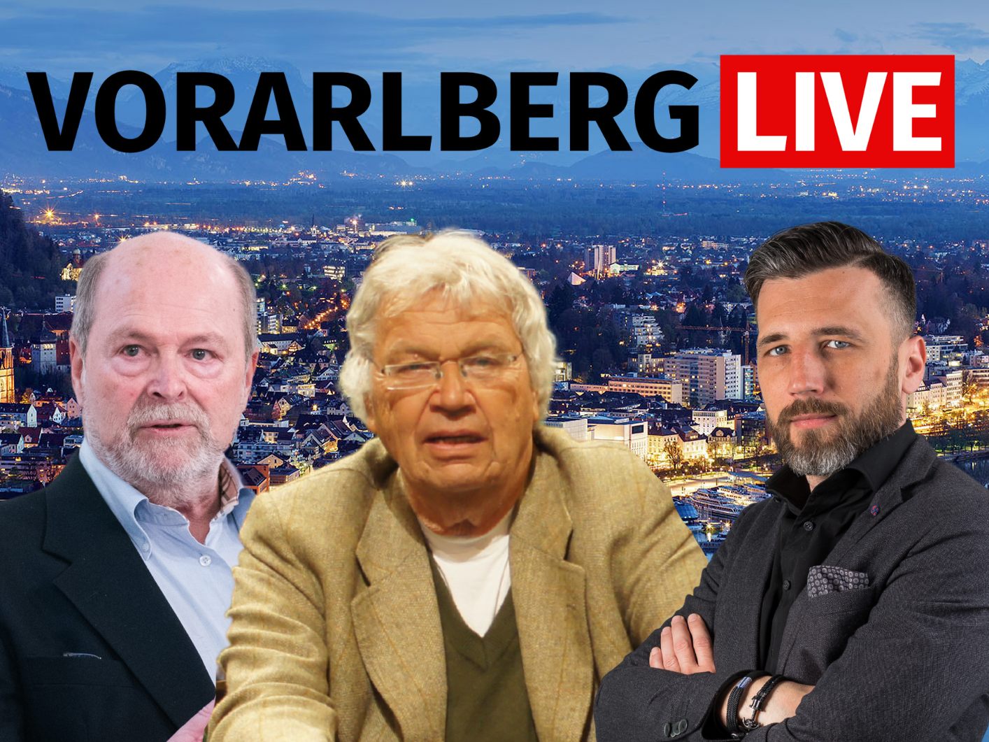 GErhard Polt und Dr. Herwig Kollaritsch zu Gast bei "Vorarlberg LIVE".