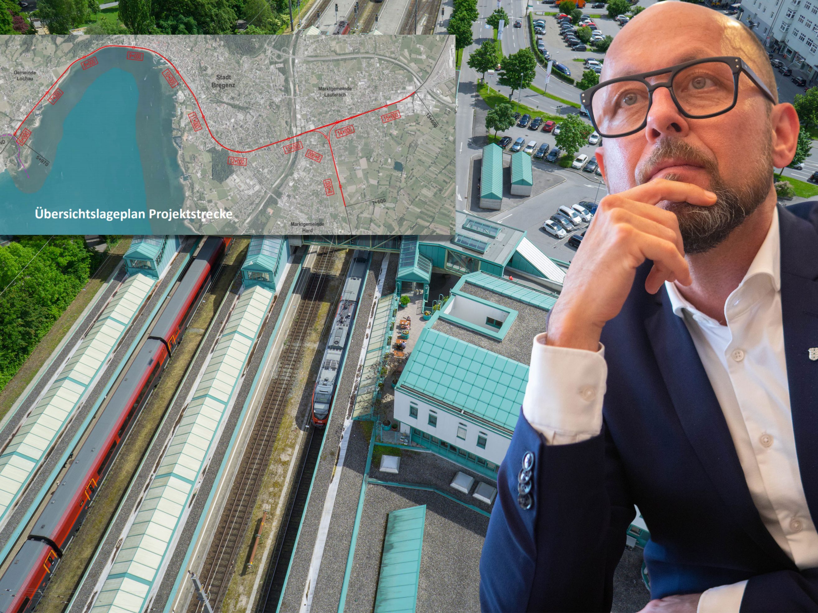 Die Gleise am Seeufer sollen unter die Erde verlegt werden.