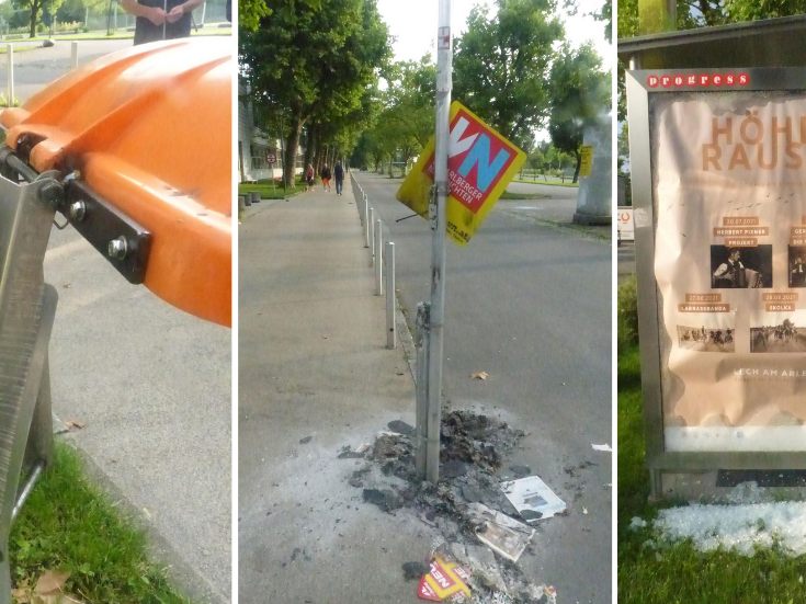 Vandalismus in Lustenau: Zeugenaufruf. Vandalismus in Lustenau: Zeugenaufruf.