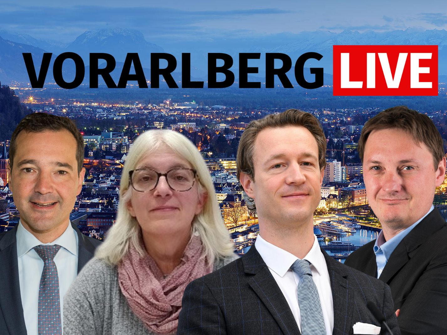 Gernot Blümel, Gerald Loacker und Elisabeth Erker zu Gast bei "Vorarlberg LIVE".