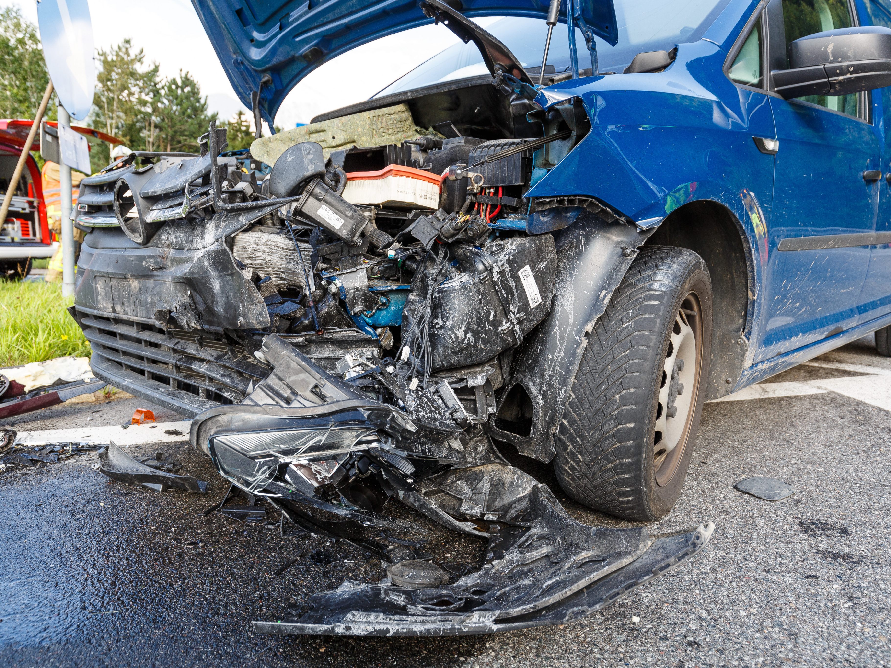 Bei einem Unfall in Nüziders wurde eine Person verletzt.