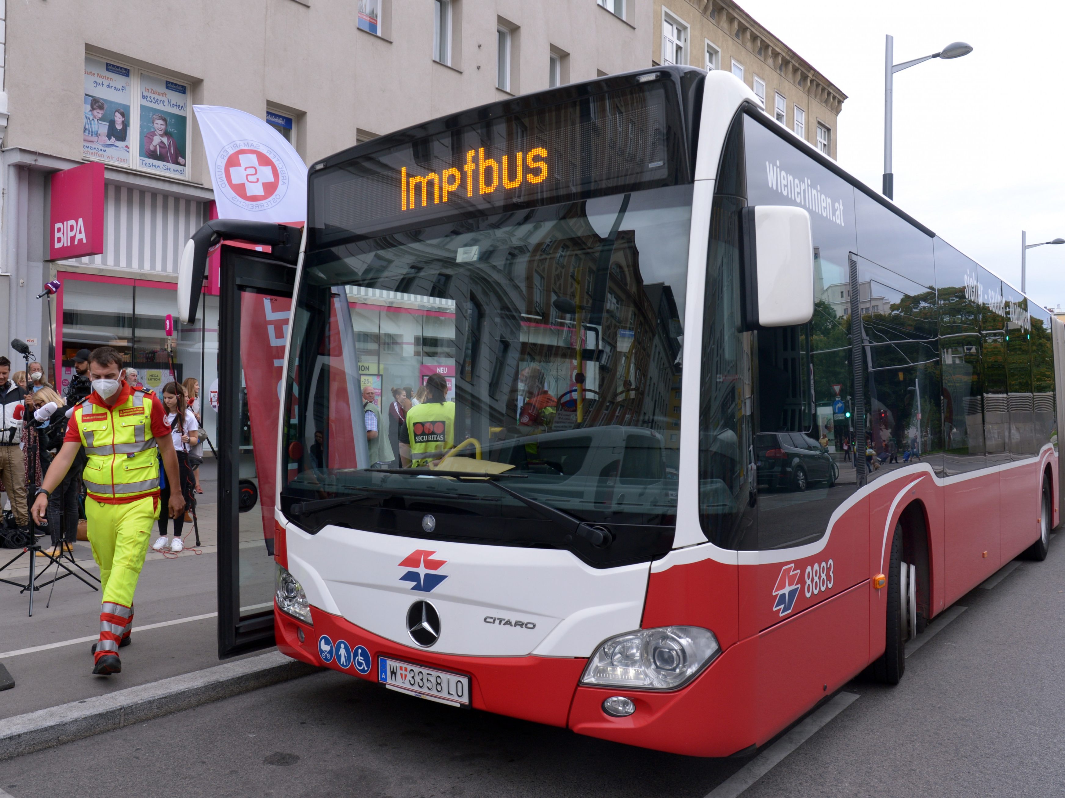 Die Wienerinnen und Wiener könnten in Zukunft auf einen Impfbus stoßen.