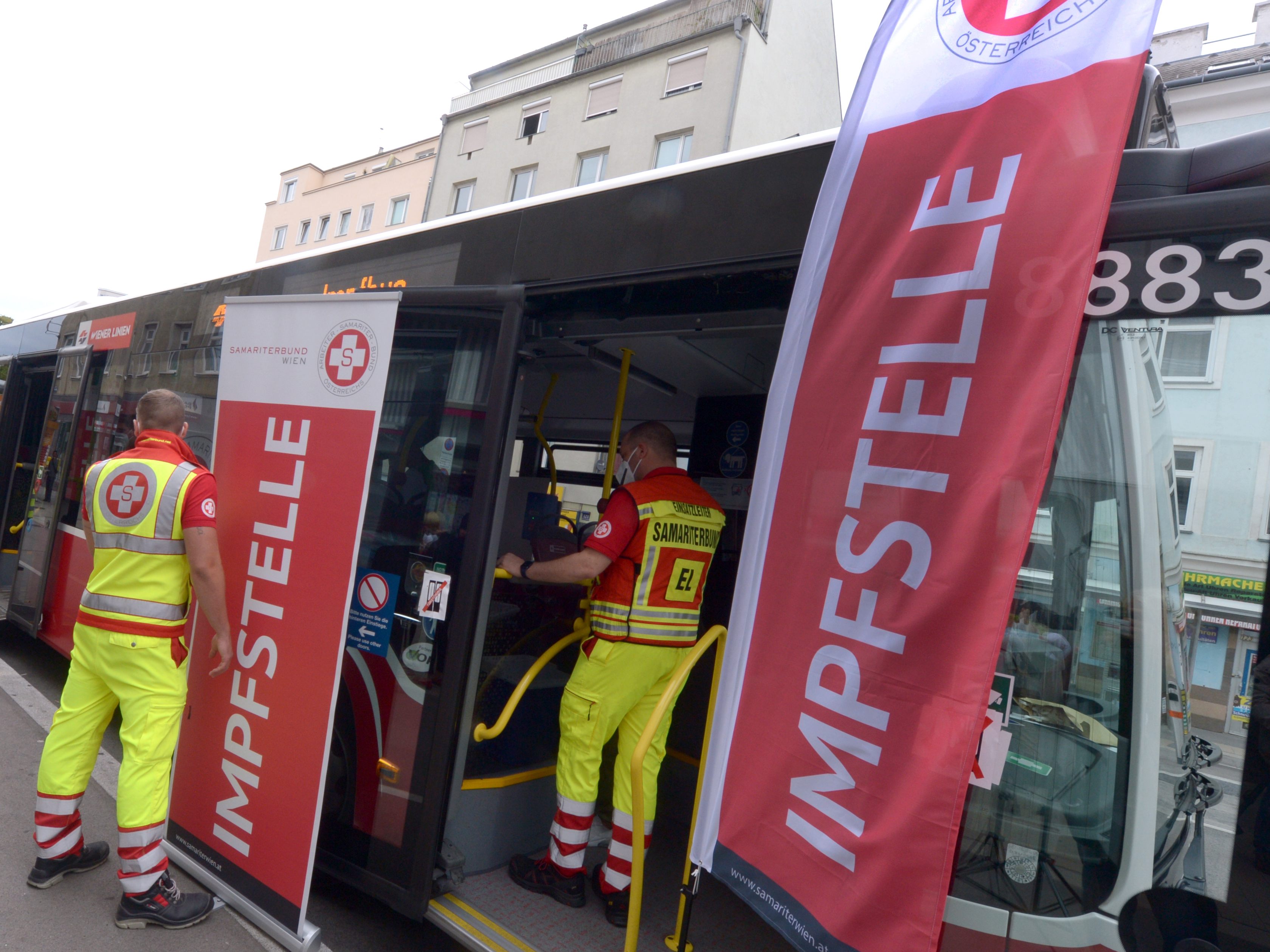 Impfbus besuchte Moschee in Wien-Favoriten. Impfbus besuchte Moschee in Wien-Favoriten.