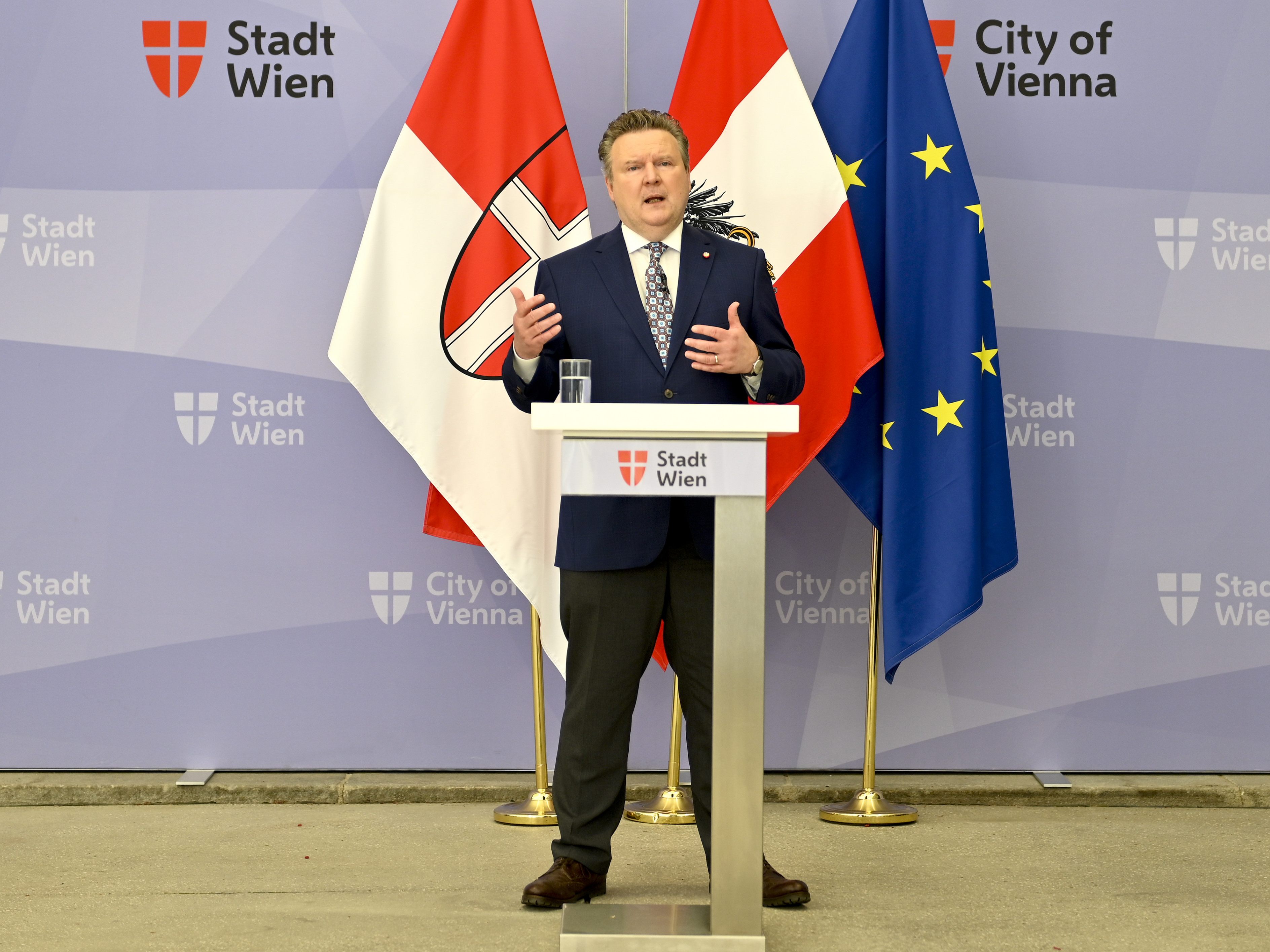 LIVE-Stream: Ludwig verkündet Corona-Maßnahmen für Wien.