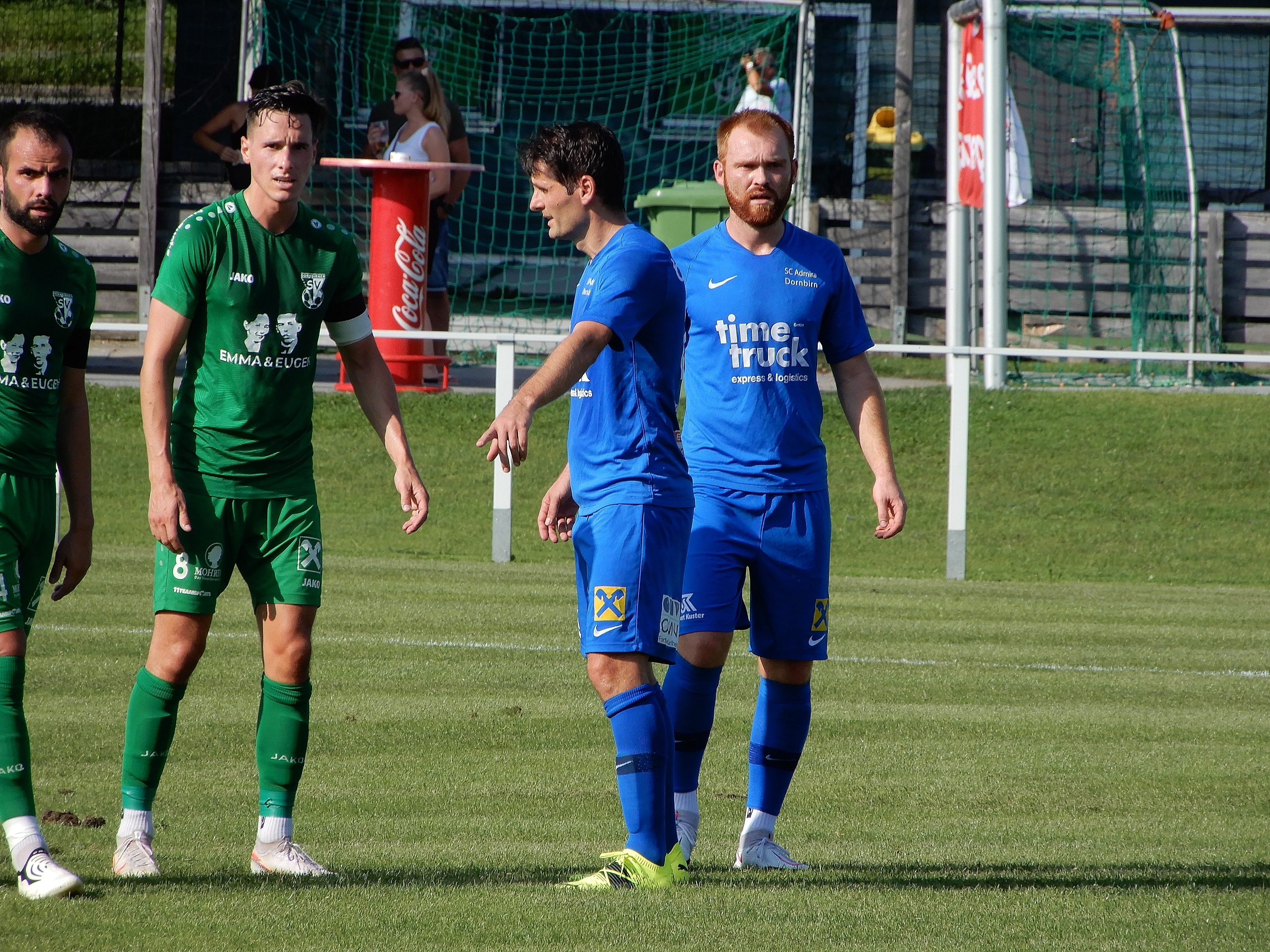 Der Dornbirner SV entschied das erste Derby gegen den SC Admira Dornbirn für sich. Der Dornbirner SV entschied das erste Derby gegen den SC Admira Dornbirn für sich.