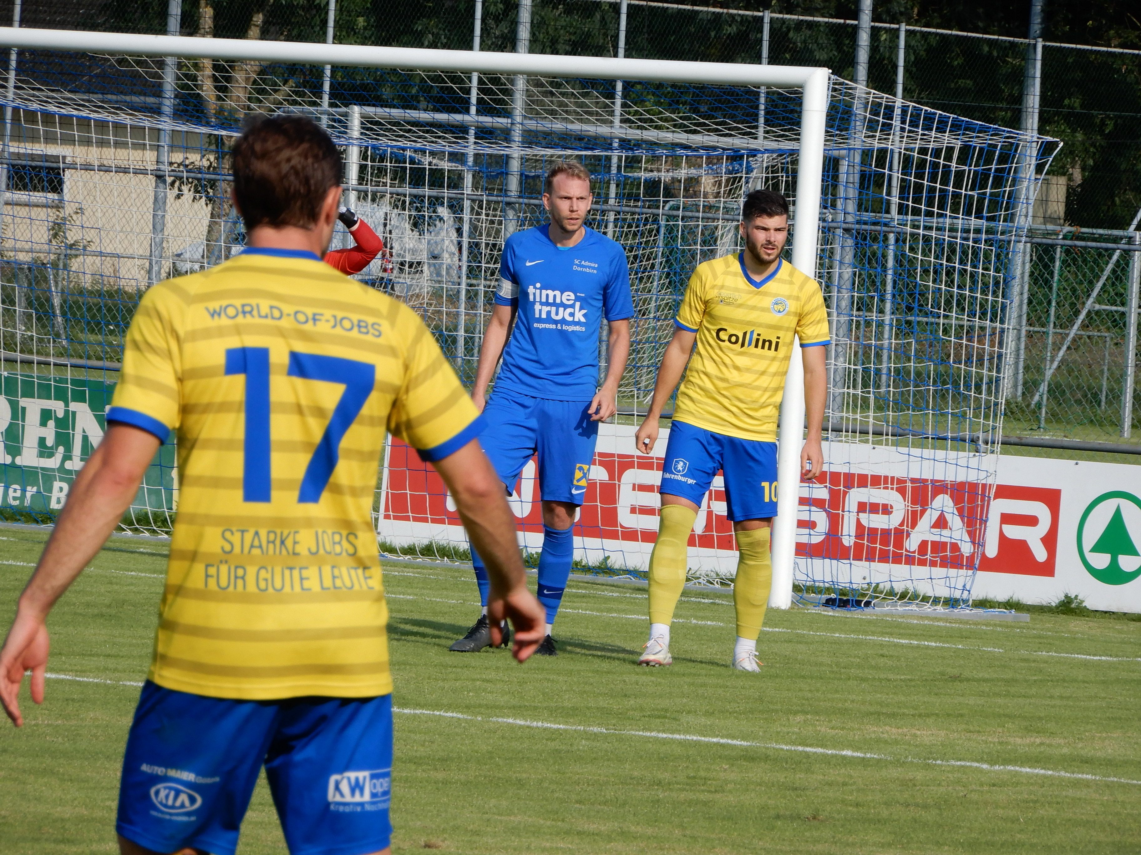 Die Partie SC Admira Dornbirn gegen den World of Jobs VfB Hohenems bot reichlich Nervenkitzel. Die Partie SC Admira Dornbirn gegen den World of Jobs VfB Hohenems bot reichlich Nervenkitzel.
