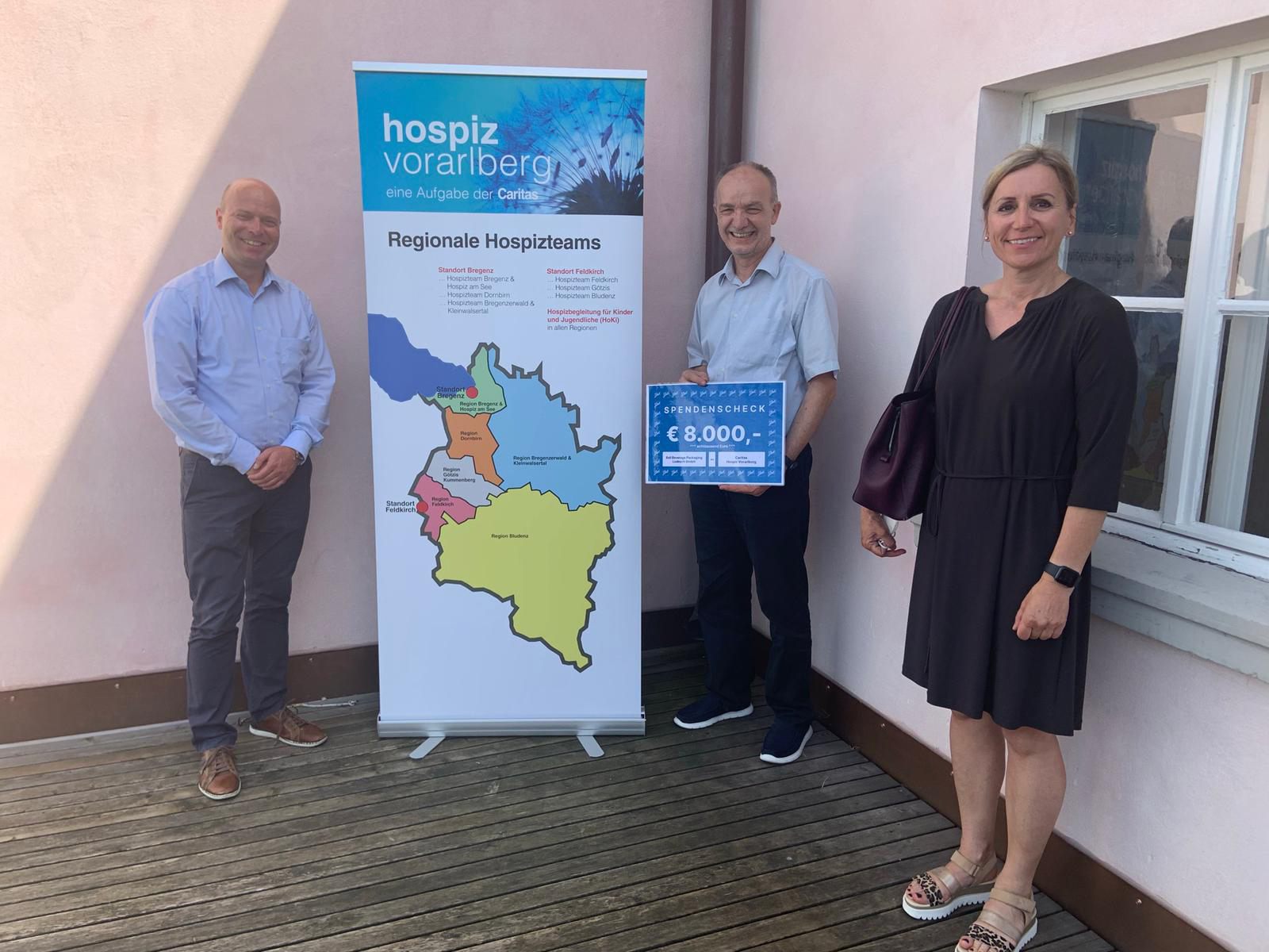 8.000 Euro für Hospiz Vorarlberg