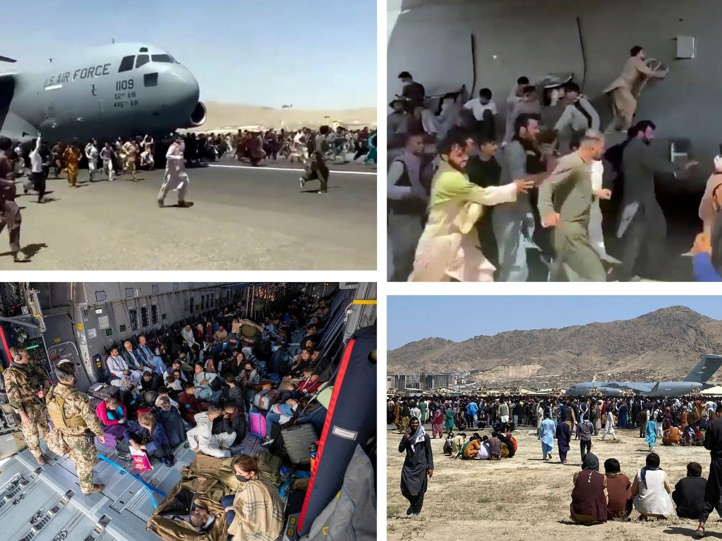 Die Menschen versuchen verzweifelt zu fliehen. Die Menschen versuchen verzweifelt zu fliehen.