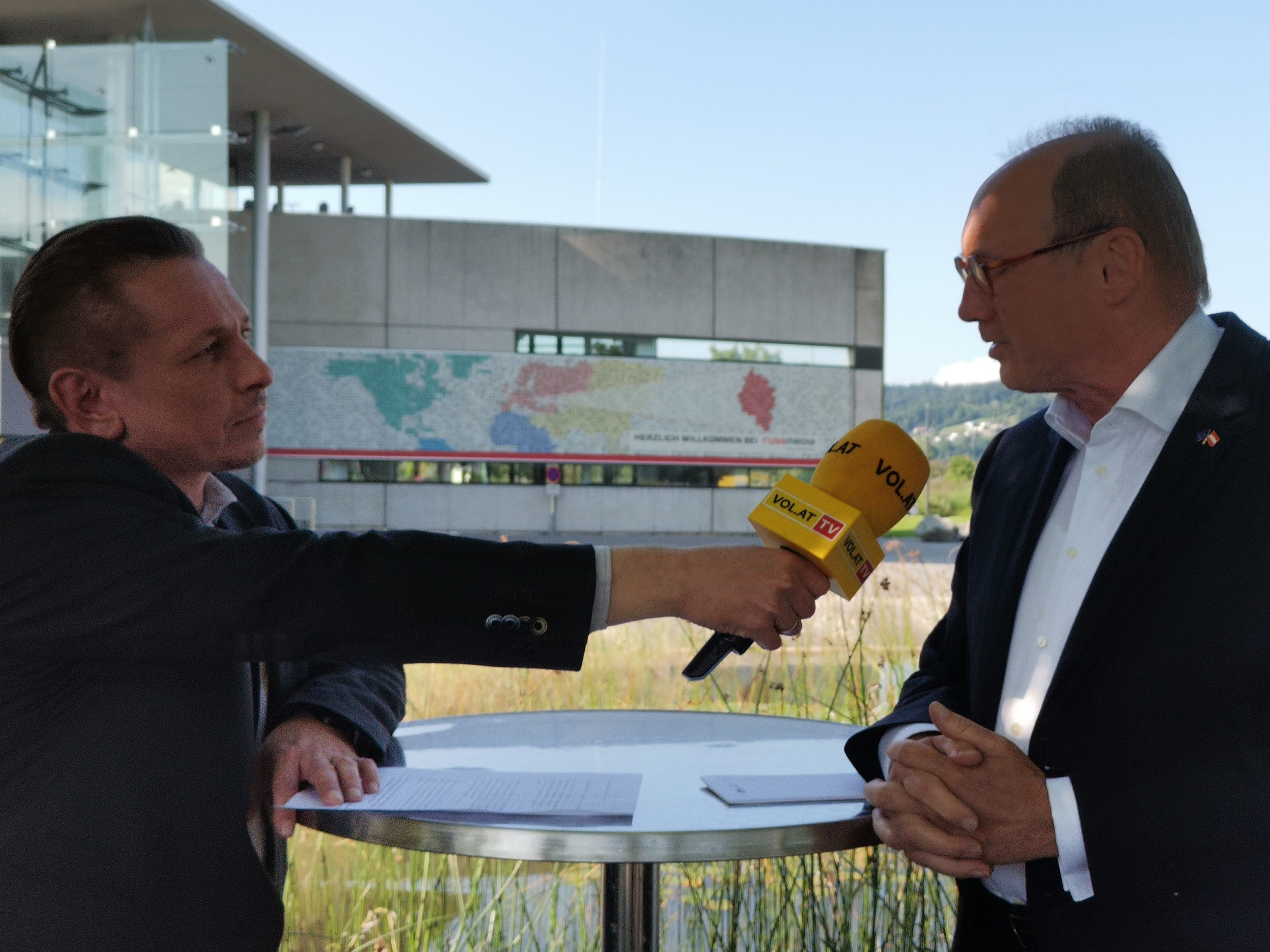 Othmar Karas, Vizepräsident des EU-Parlaments, zu Gast bei VOL.AT in Schwarzach Othmar Karas, Vizepräsident des EU-Parlaments, zu Gast bei VOL.AT in Schwarzach