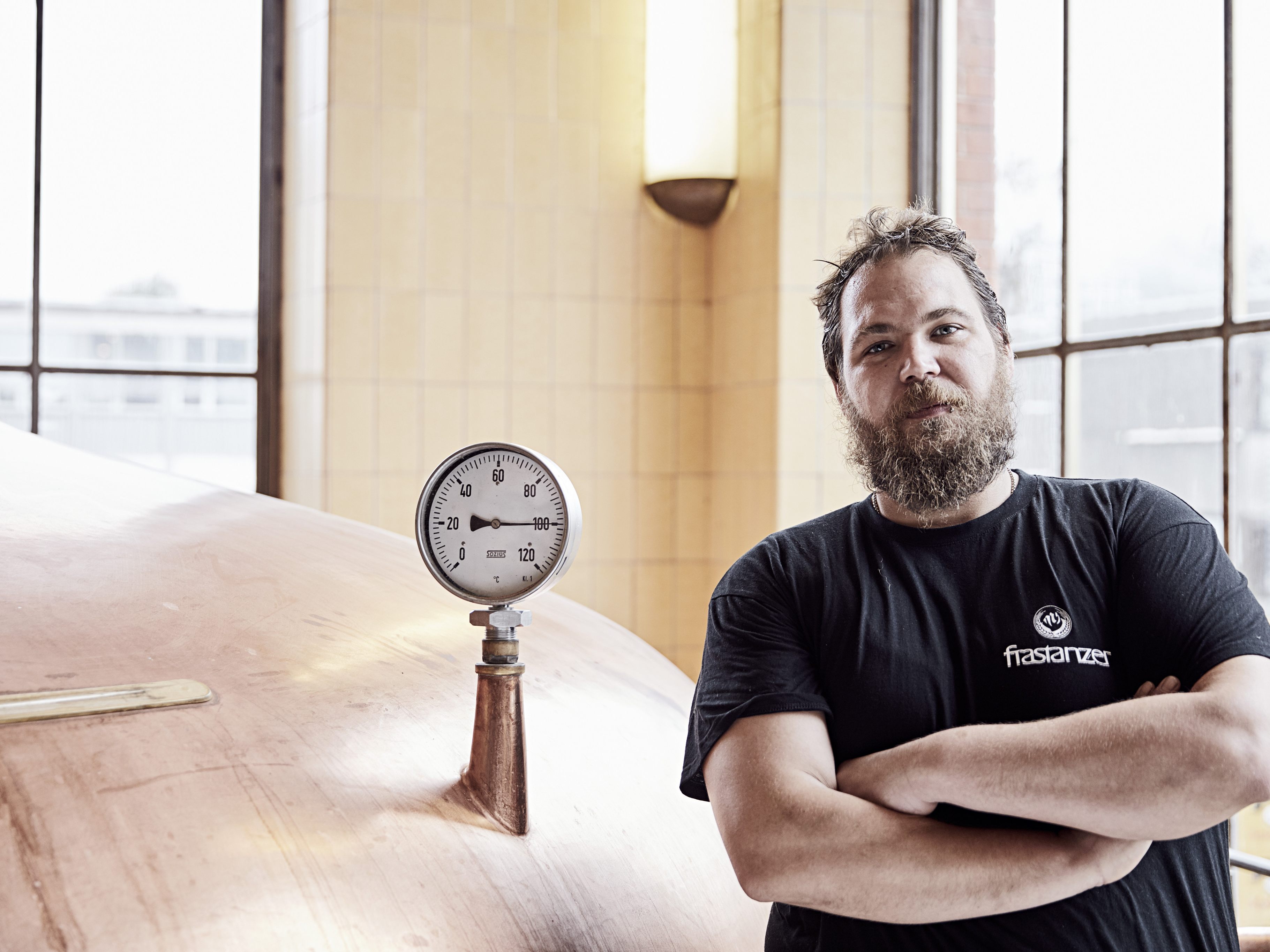 Philipp Richtfeld, Brauer der Brauerei Frastanz: „Wir brauen hier echte regionale Biere, auch in BIO-Qualität. Und was man nie vergessen sollte: s’Klenne goht immer!“