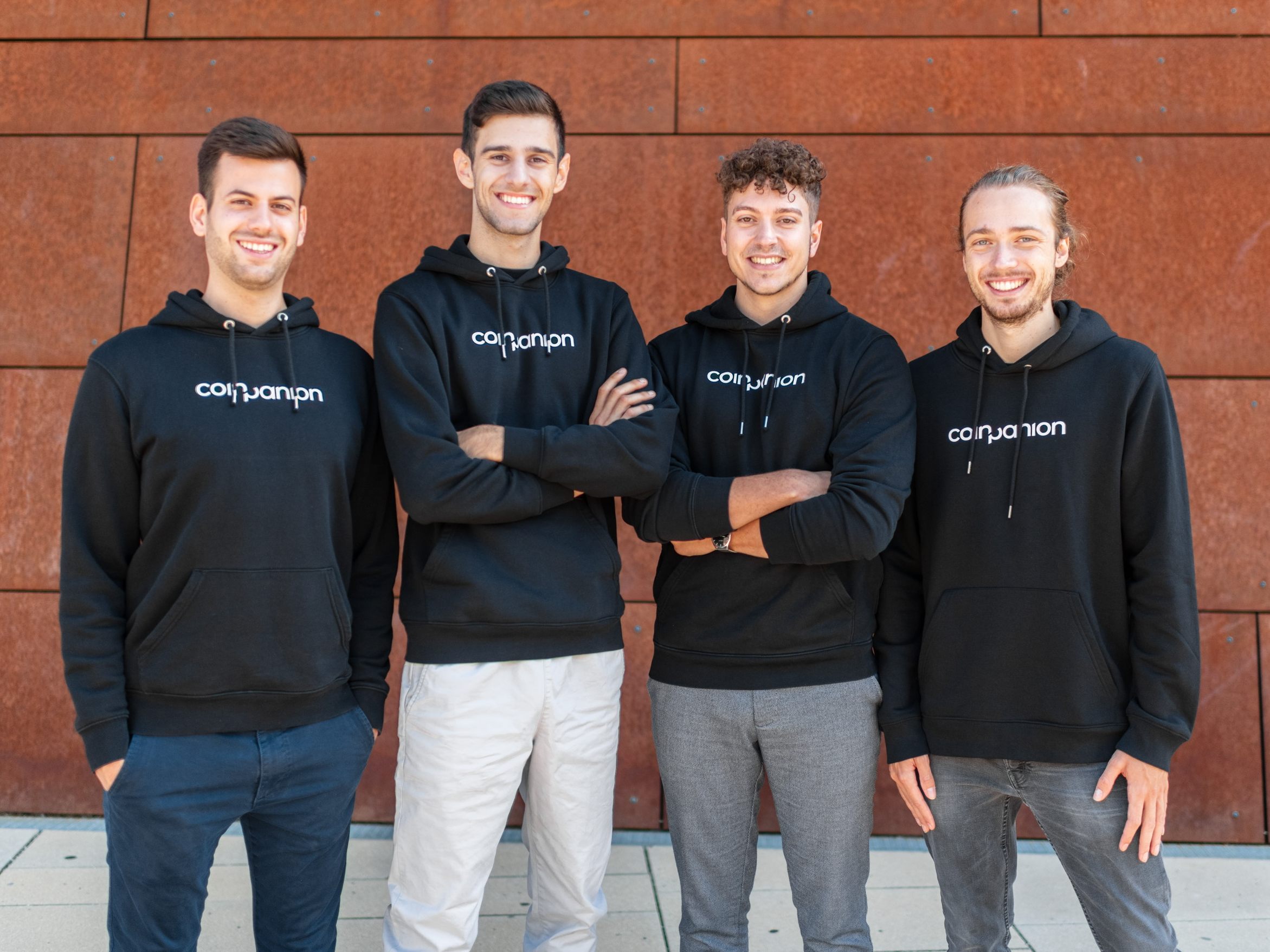 .: Coinpanion Gründer-Team Alexander Valtingojer (CEO), Matthias Zandanel (CTO), Saad J. Wohlgenannt (CMO), Aaron Penn (Lead Developer). .: Coinpanion Gründer-Team Alexander Valtingojer (CEO), Matthias Zandanel (CTO), Saad J. Wohlgenannt (CMO), Aaron Penn (Lead Developer).