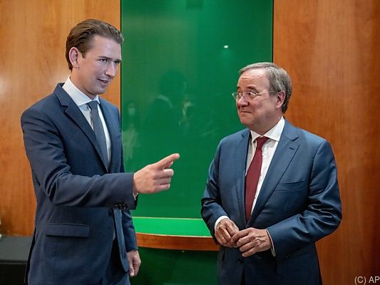 Kurz ist von deutschem Kanzlerkandidaten Laschet "überzeugt" Kurz ist von deutschem Kanzlerkandidaten Laschet "überzeugt"