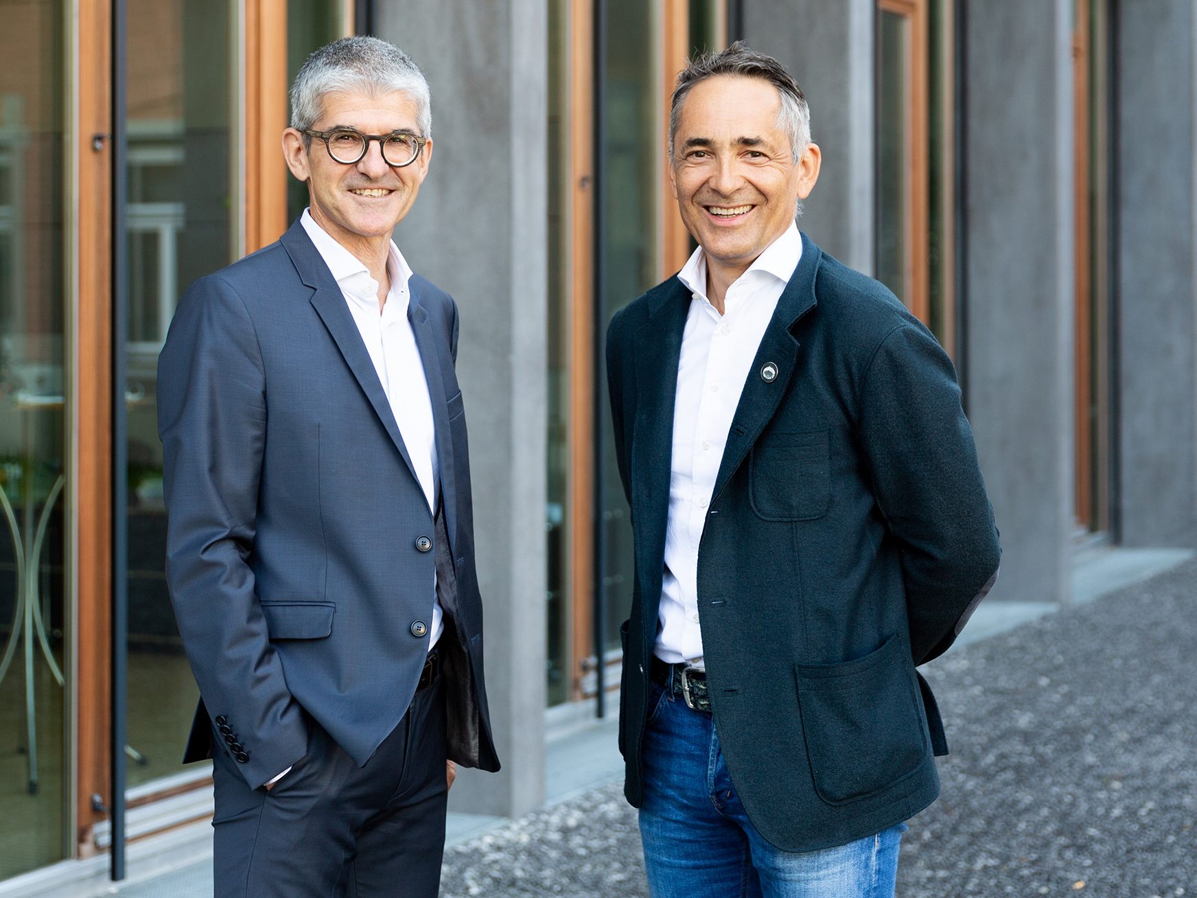 Blicken auf ein erfolgreiches Jahr zurück: Ernst Thurnher (l) und Hubert Rhomberg.