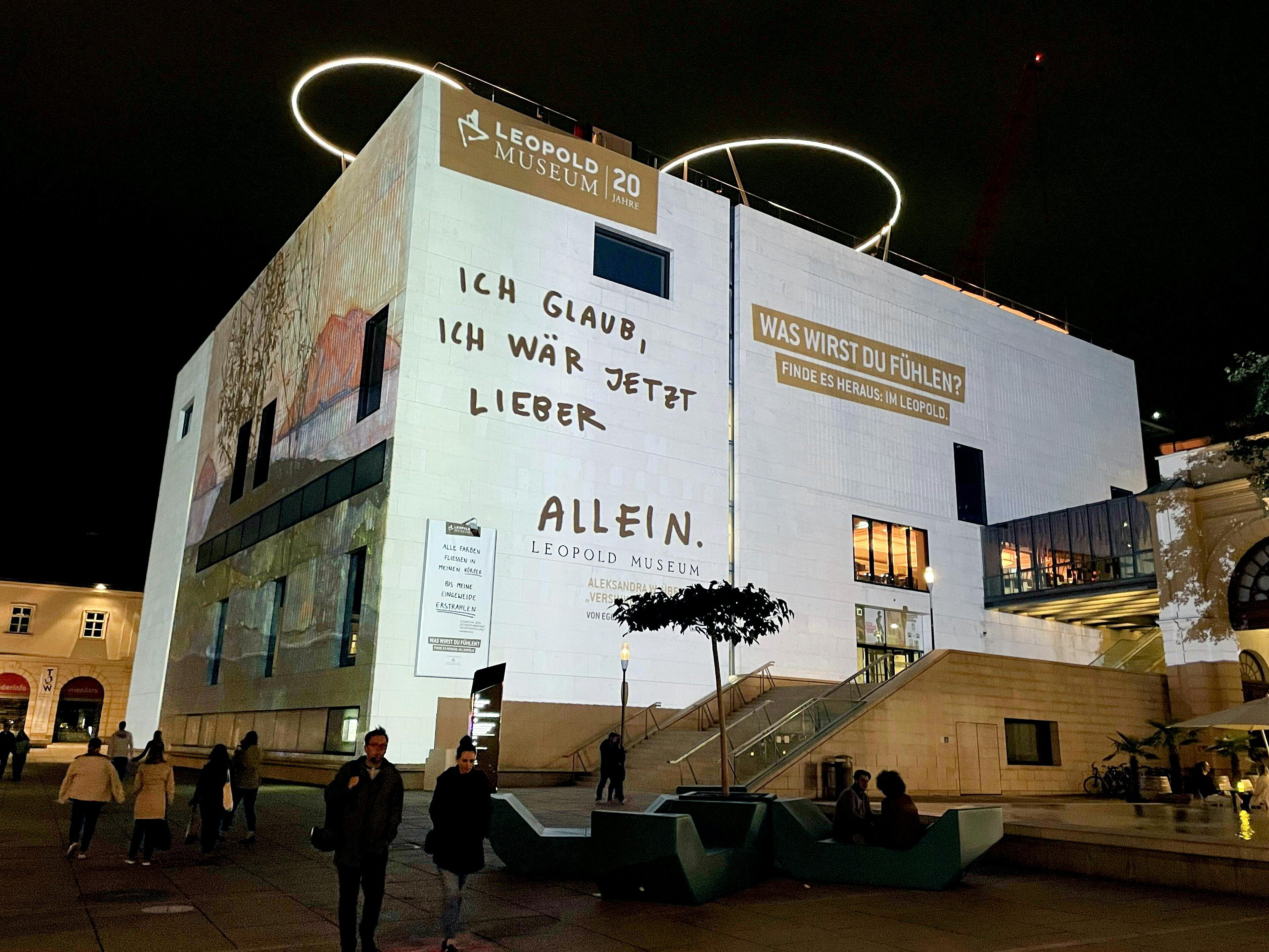 Das Leopold Museum hat schon mehrere Jahre auf dem Buckel.