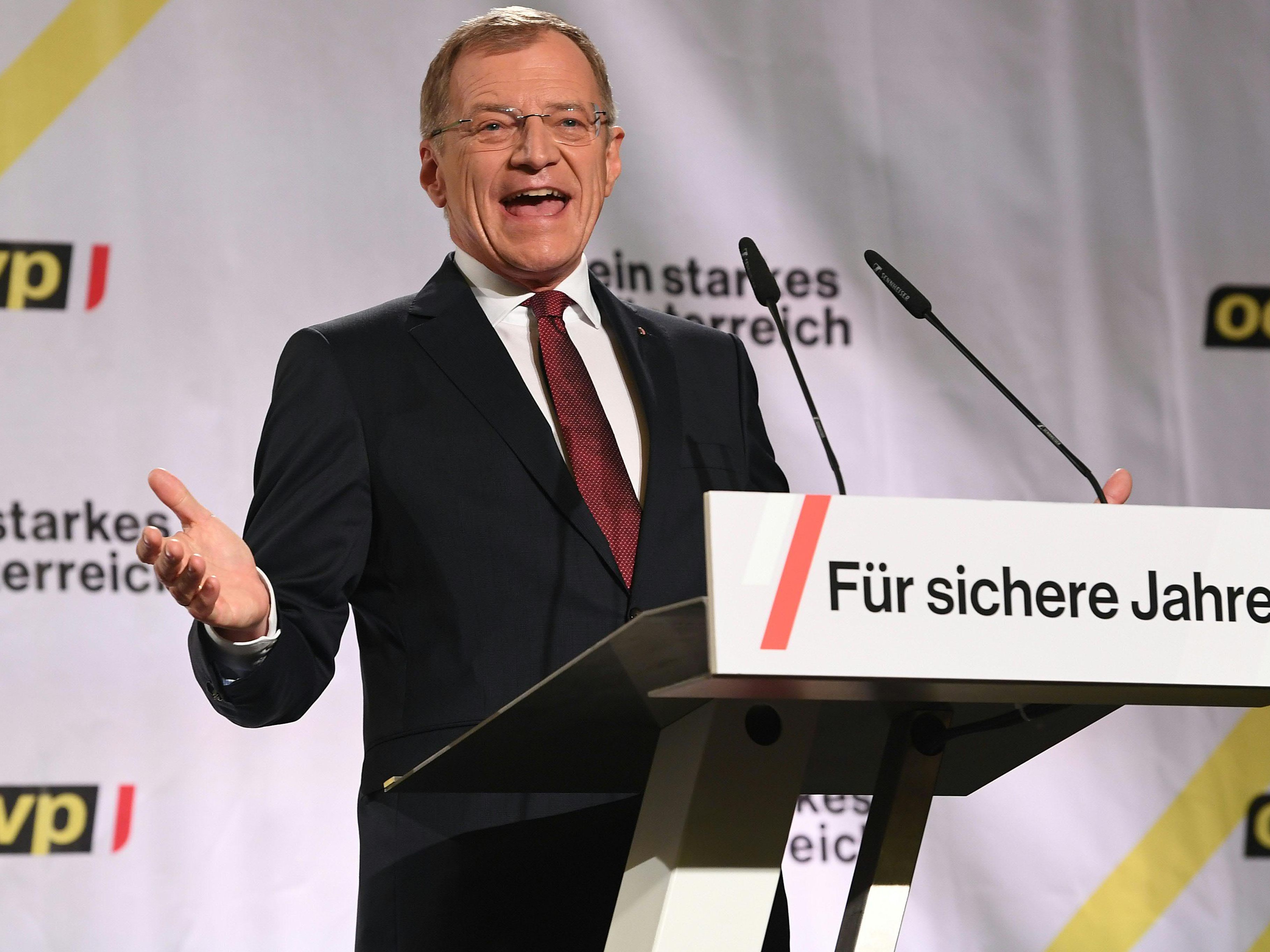 Thomas Stelzer lobte das erste Sondierungsgespräch. Thomas Stelzer lobte das erste Sondierungsgespräch.