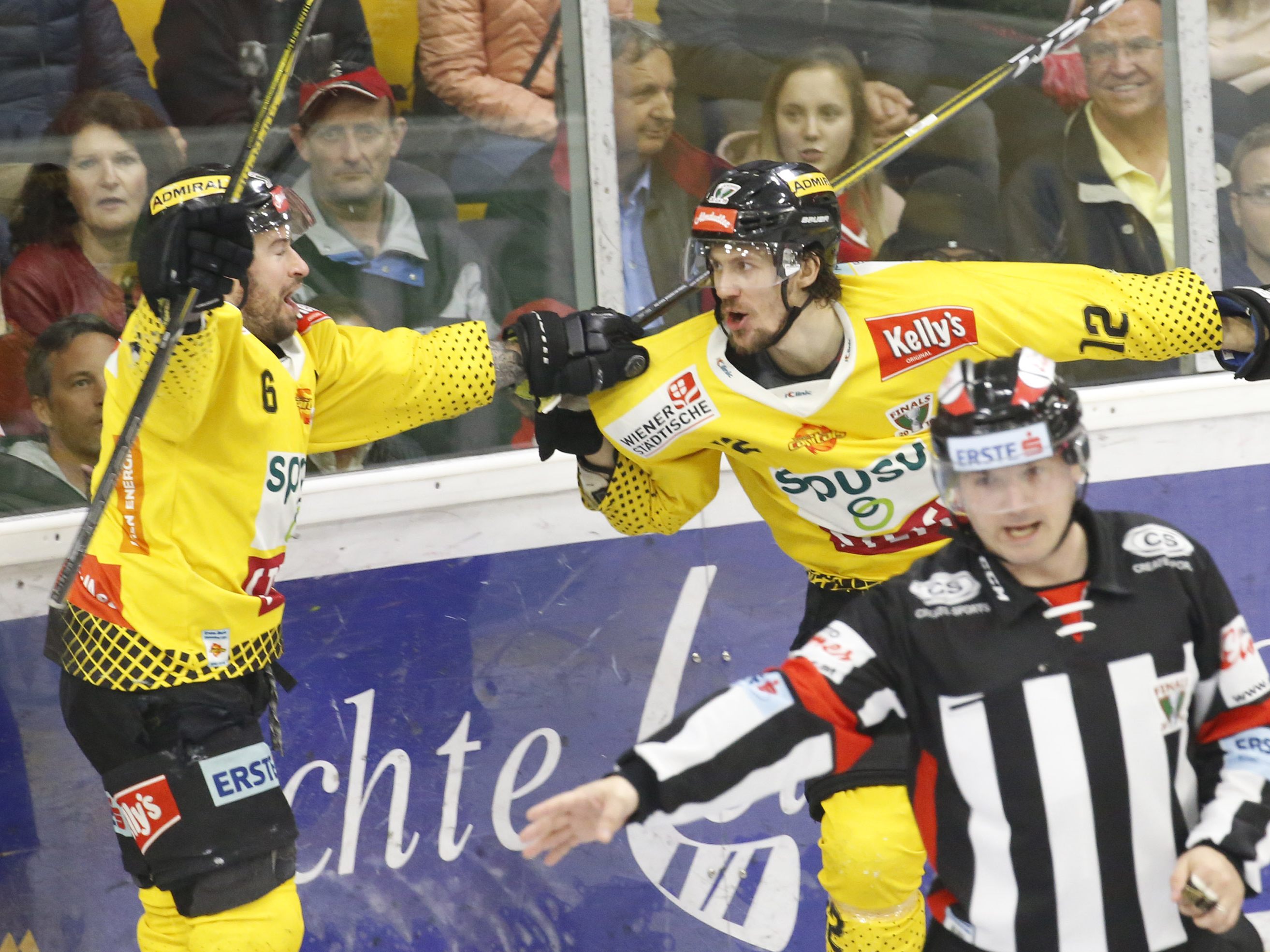 Torjubel bei den Vienna Capitals.