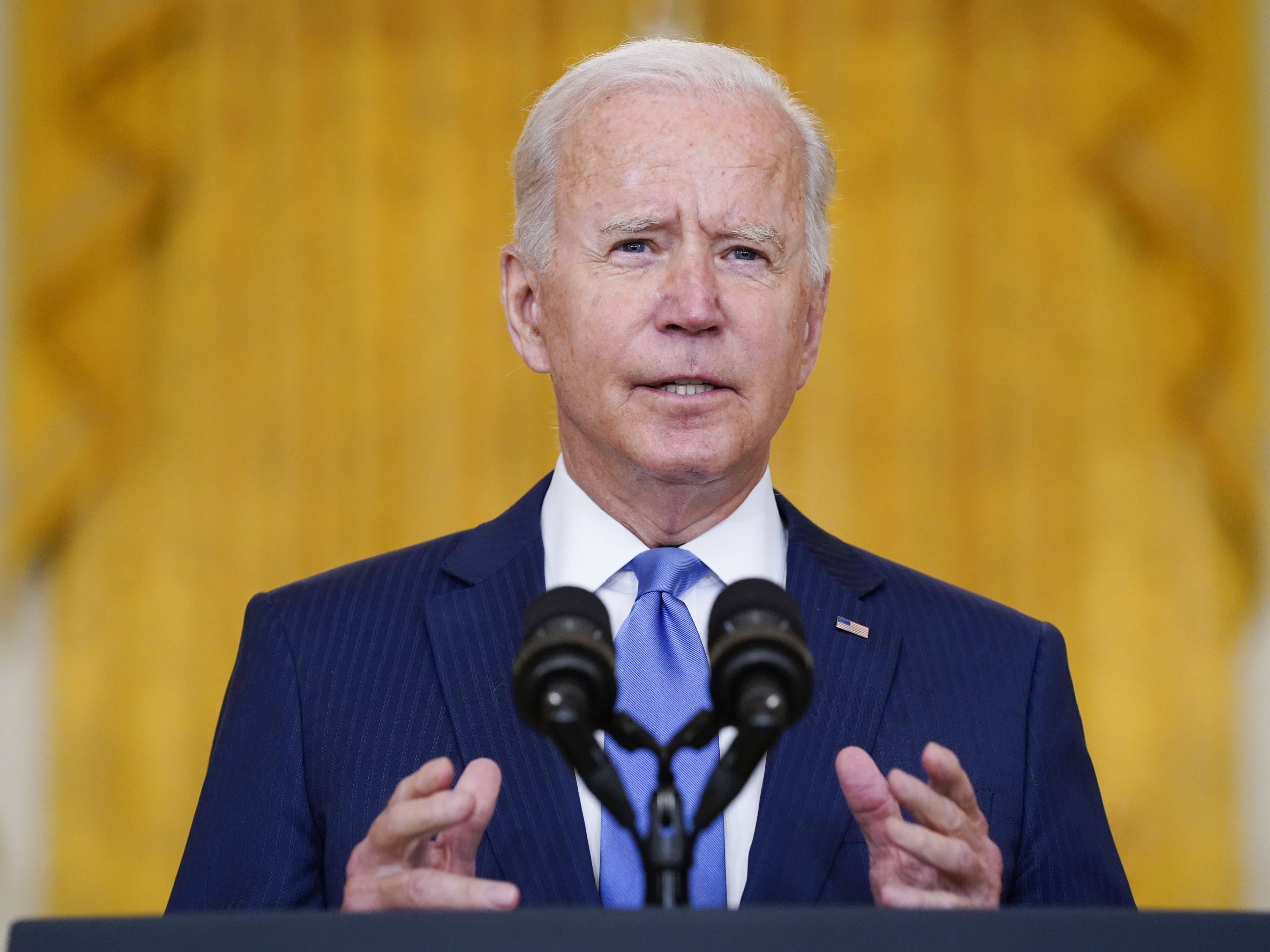 US-Präsident Joe Biden gab die Aufhebung des Einreisestopps bekannt. US-Präsident Joe Biden gab die Aufhebung des Einreisestopps bekannt.