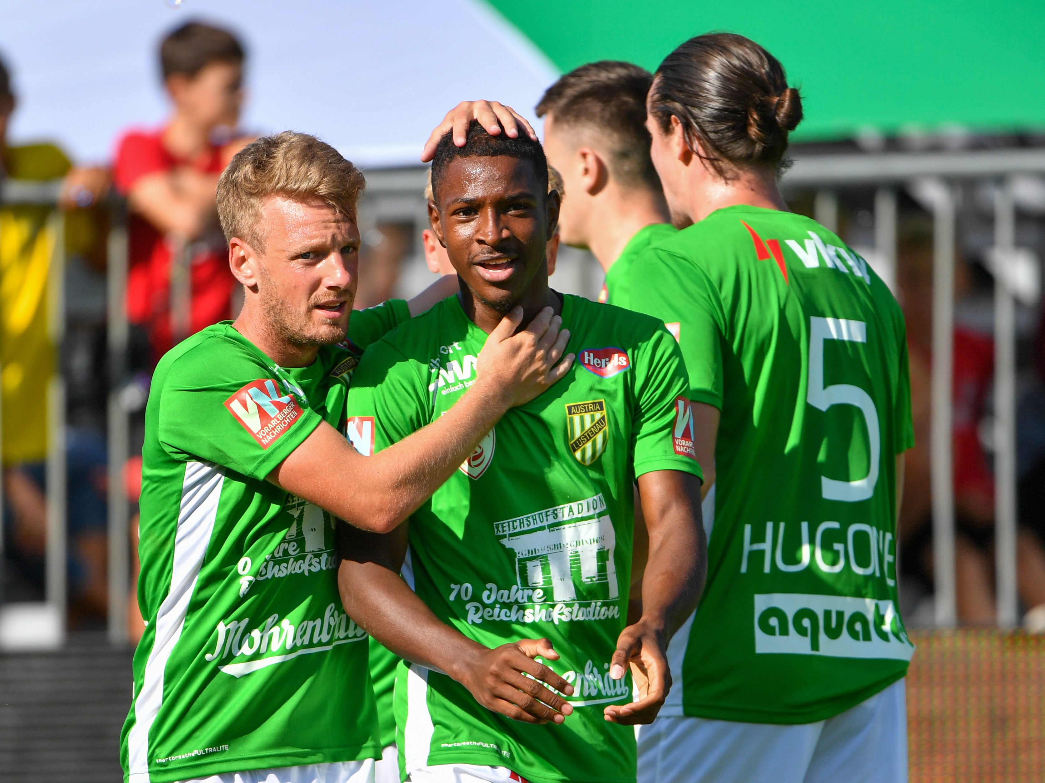 Lustenau feierte einen späten Sieg gegen Amstetten.