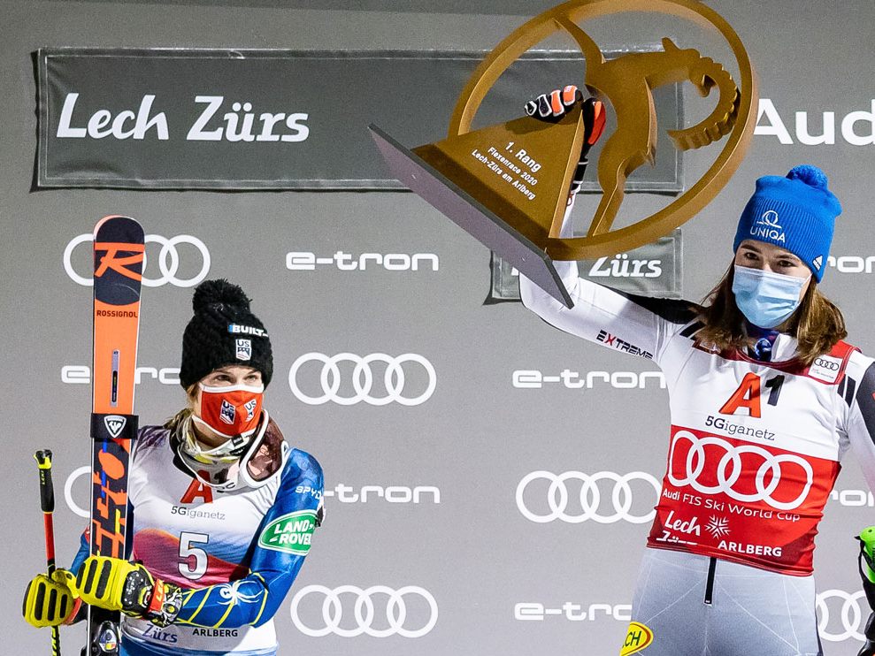 Petra Vlhová (SVK) konnte das Damenrennen in Lech Zürs 2020 für sich entscheiden. Petra Vlhová (SVK) konnte das Damenrennen in Lech Zürs 2020 für sich entscheiden.