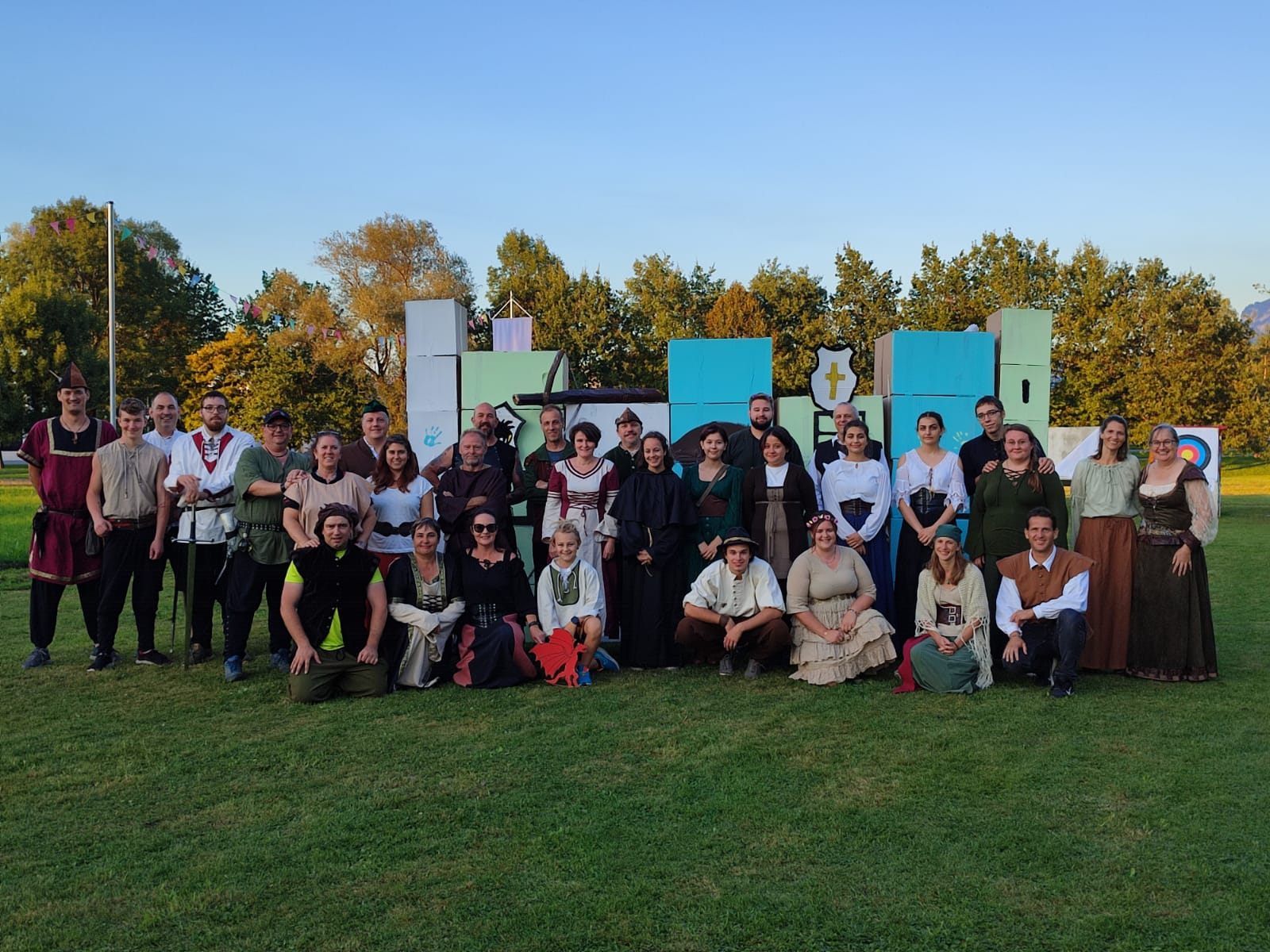Gruppenbild der gewandeten Schützen