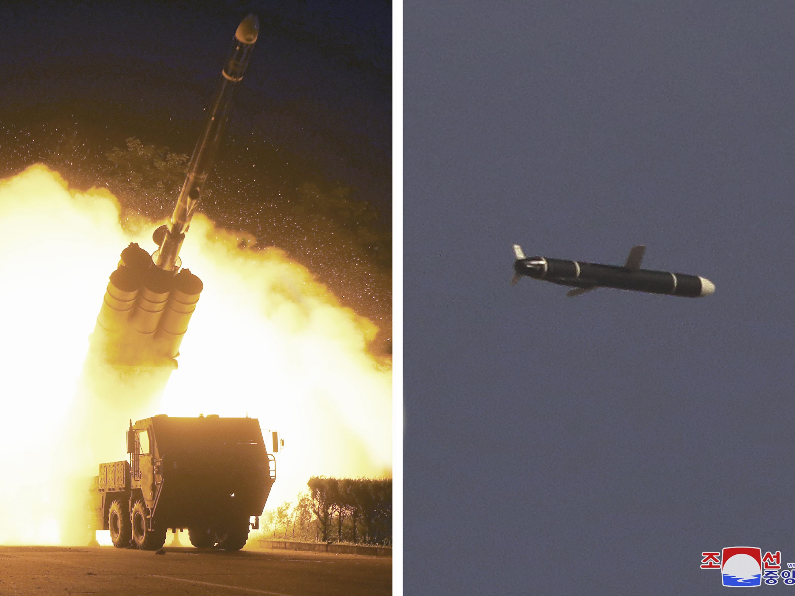 Bilder von Nordkoreas staatlicher Nachrichtenagentur KCNA. Bilder von Nordkoreas staatlicher Nachrichtenagentur KCNA.