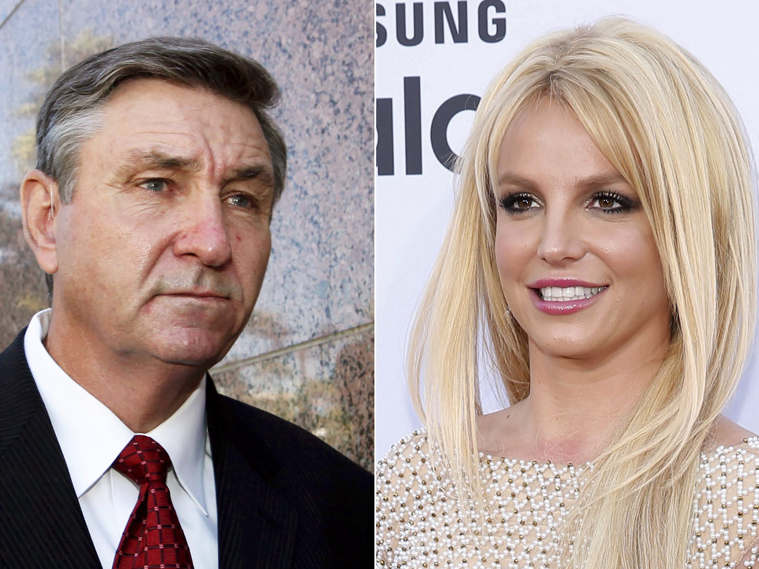 links: James Spears, recht: Britney Spears links: James Spears, recht: Britney Spears