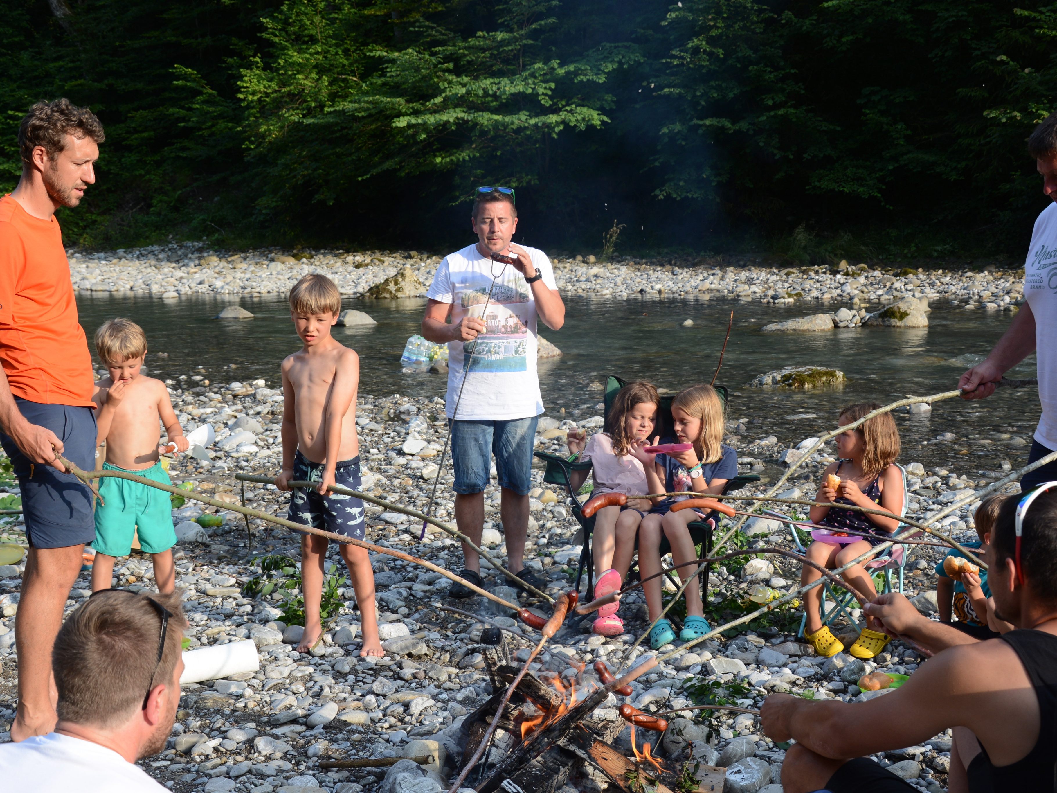 Das Vater-Kind-Zelten mit Grillen war ein besonderes Highlight für Groß und Klein.