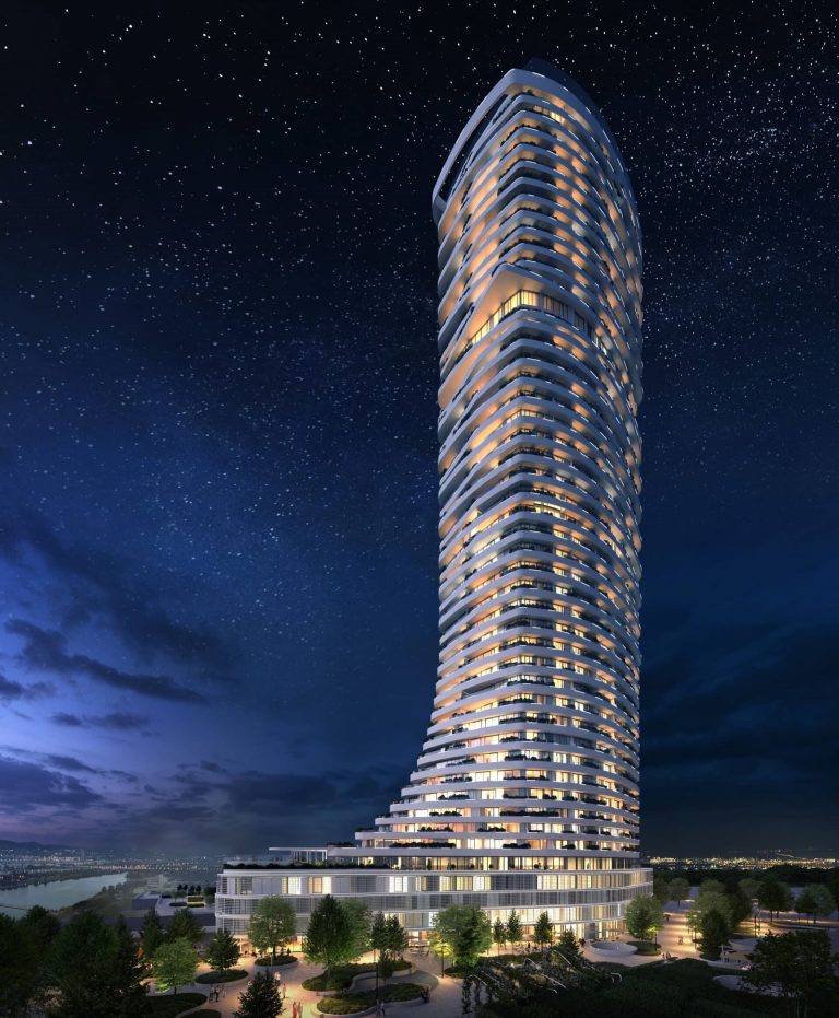 Höchster Wohnturm Österreichs Wohnungen in den Danube Flats stehen zum