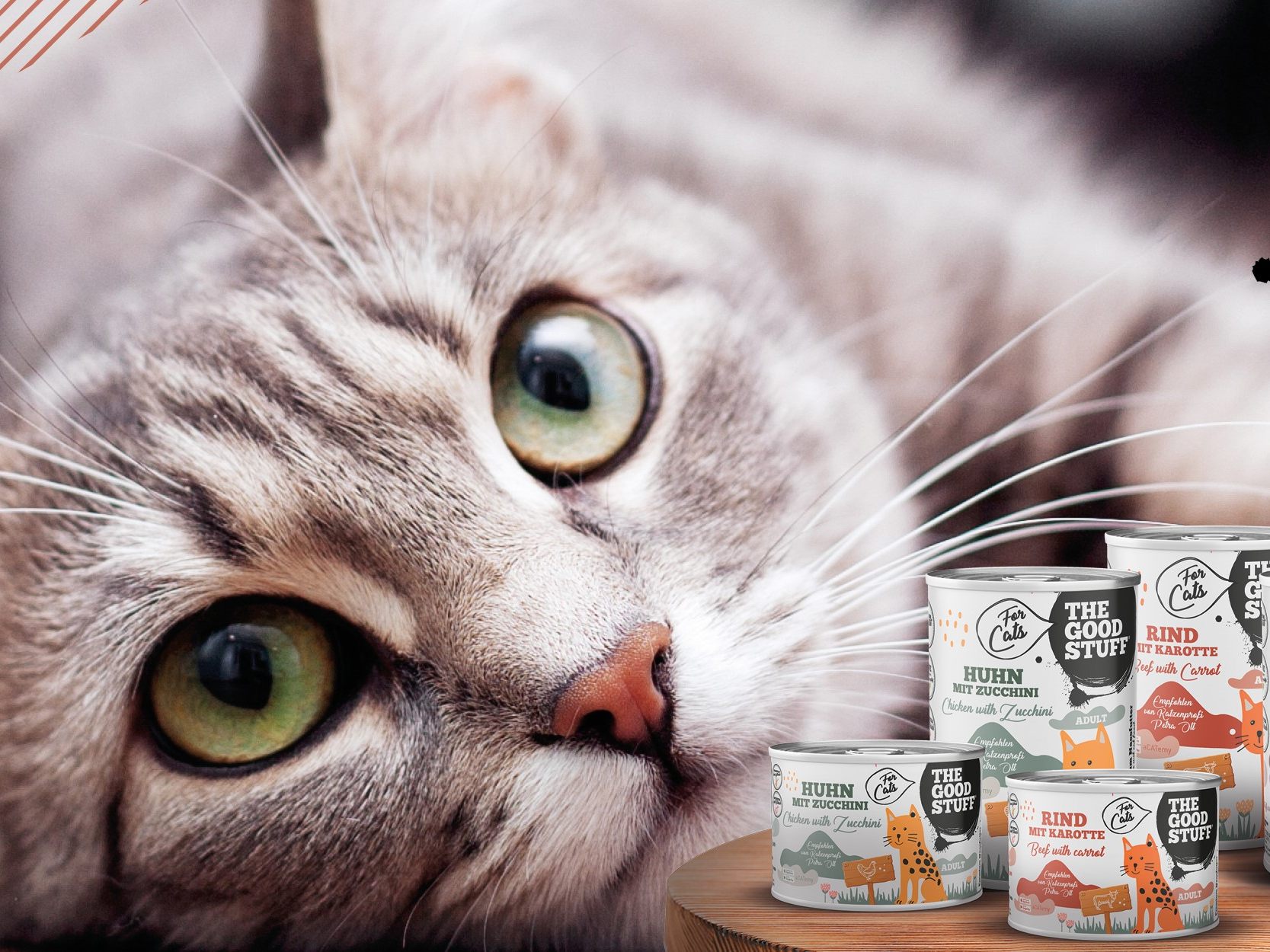 Von THE GOODSTUFF gibt es ab sofort auch Katzenfutter. Von THE GOODSTUFF gibt es ab sofort auch Katzenfutter.