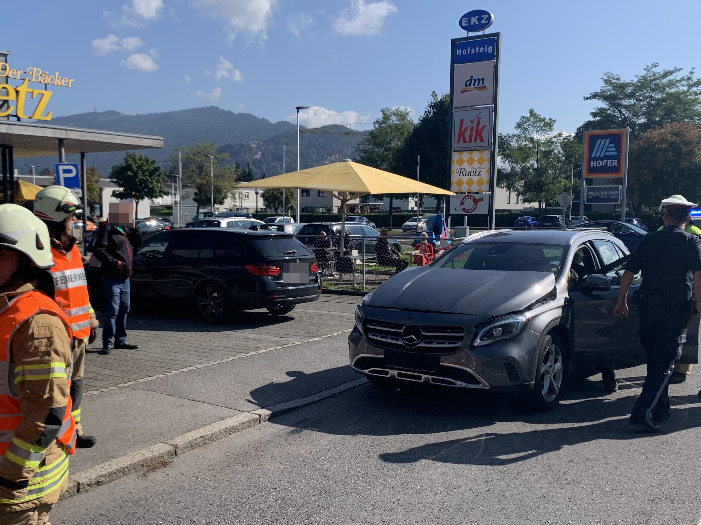 Verkehrsunfall mit Verletztem in Lauterach. Verkehrsunfall mit Verletztem in Lauterach.