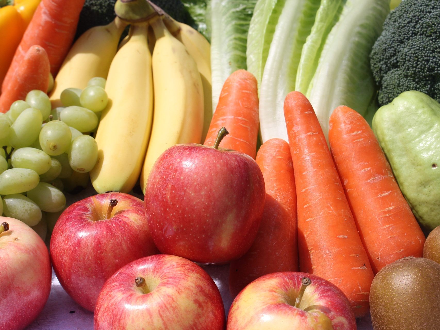 Besonders Obst und Gemüse kommt öfter auf den Tisch. Besonders Obst und Gemüse kommt öfter auf den Tisch.