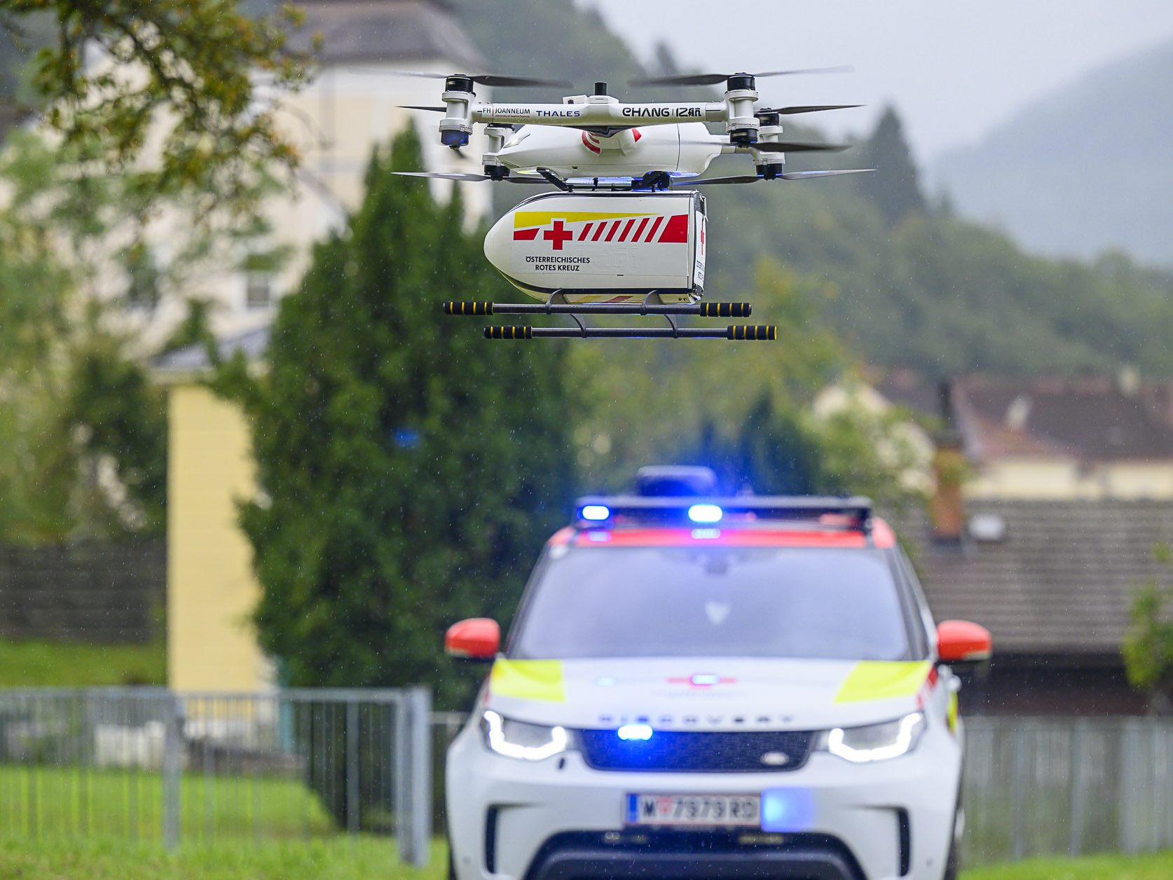 Bis zu 5 Kilo kann die Drohne transportieren.