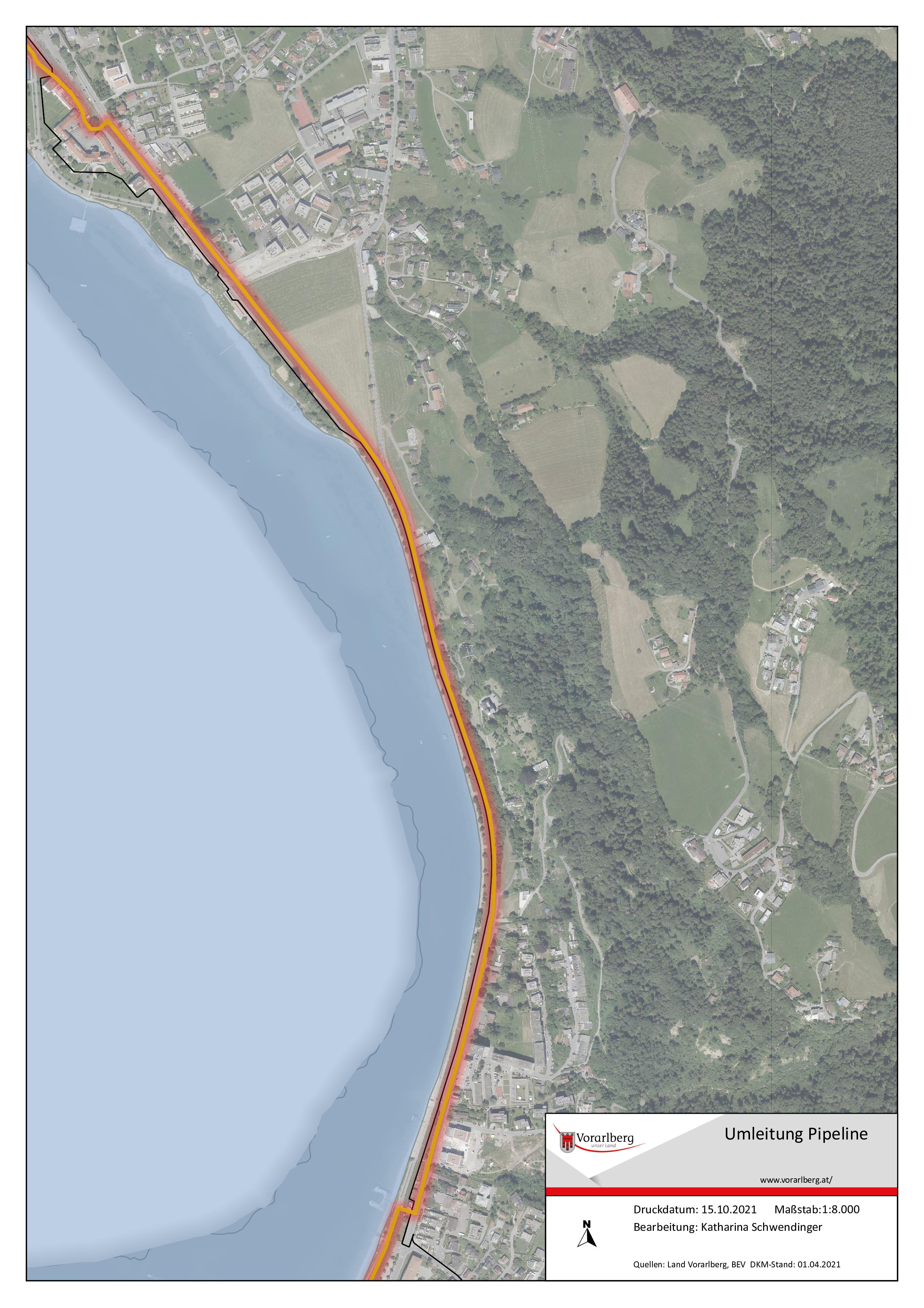 Umleitung Pipeline Kaiserstrand