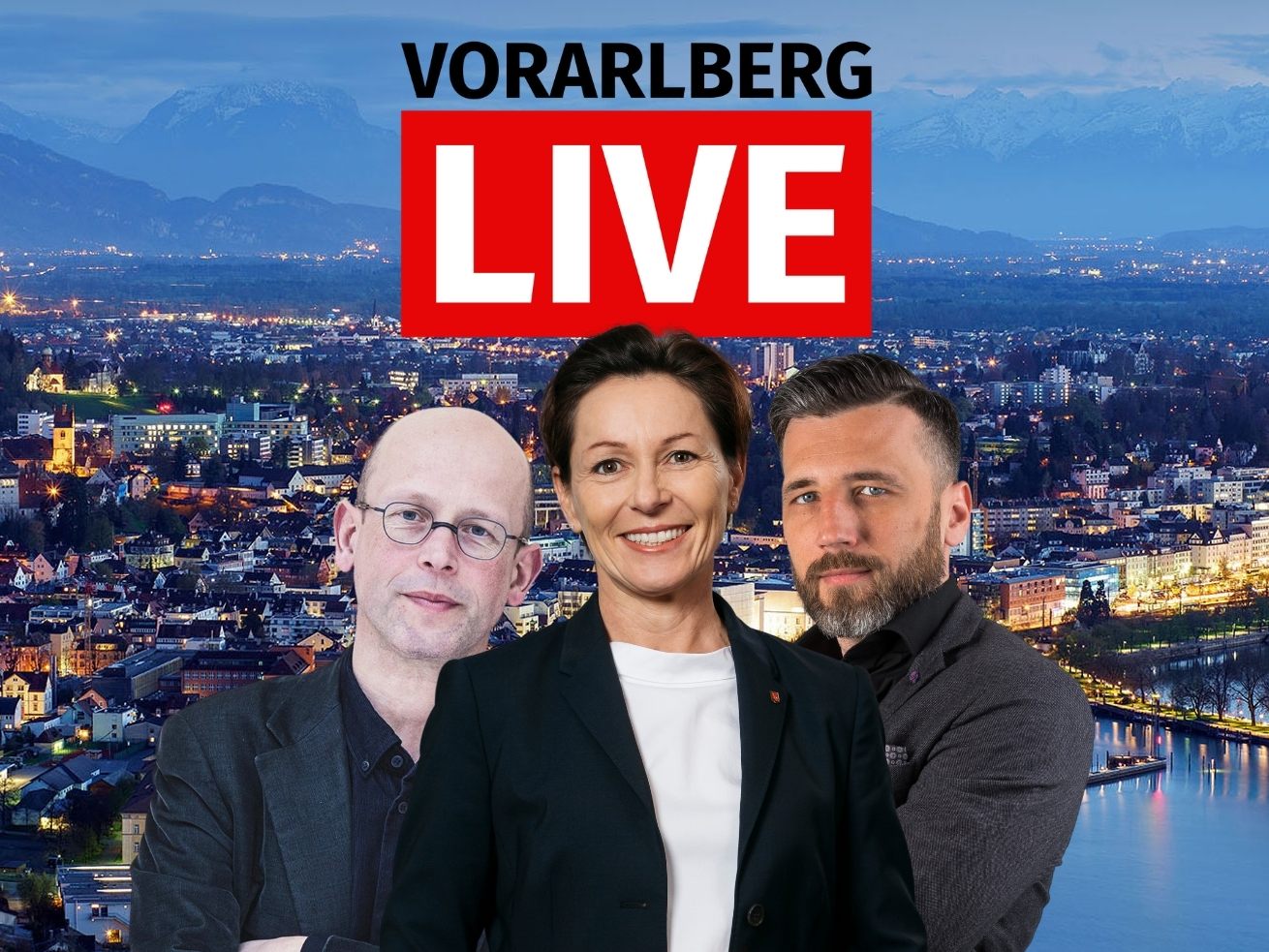 Hans-Joachim Gögl und Martina Rüscher bei "Vorarlberg LIVE". Hans-Joachim Gögl und Martina Rüscher bei "Vorarlberg LIVE".
