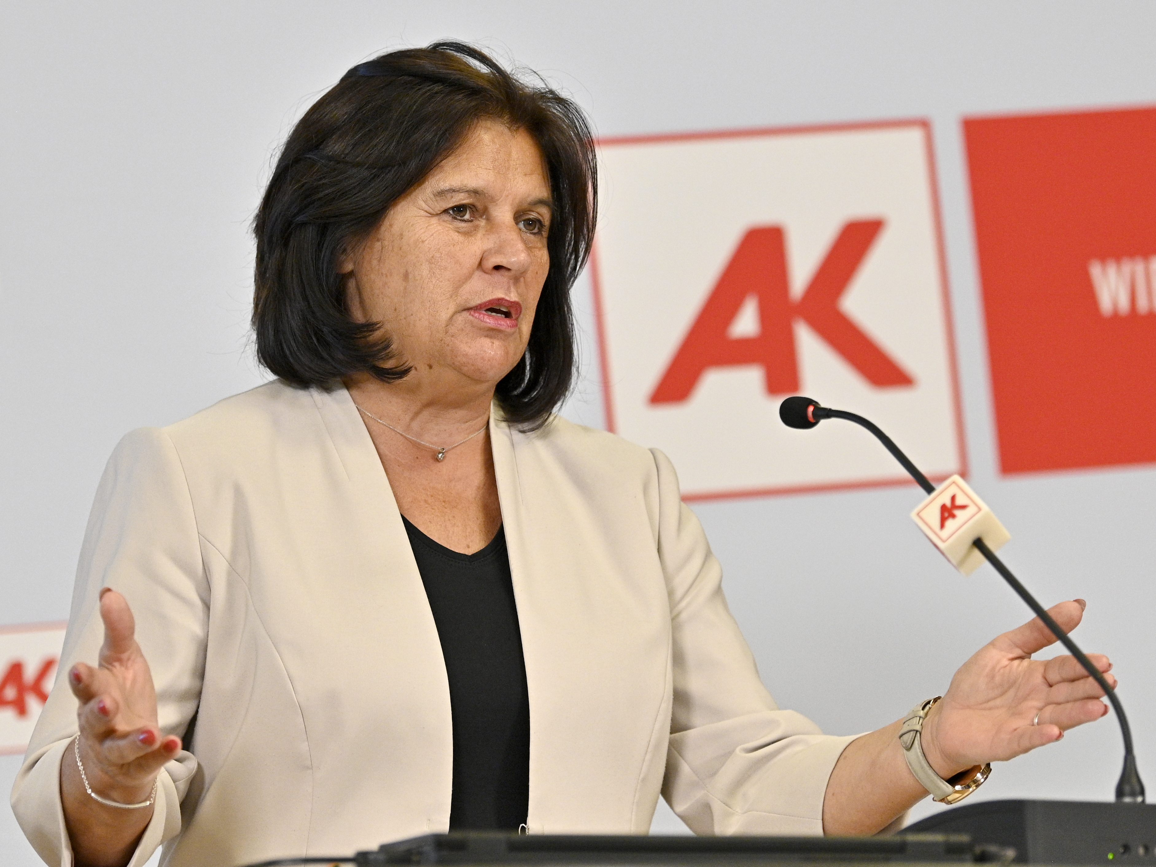 Arbeiterkammer-Präsidentin Renate Anderl erinnert vor den Verhandlungen zum Handels-KV an den Corona-Stress der Mitarbeiter. Arbeiterkammer-Präsidentin Renate Anderl erinnert vor den Verhandlungen zum Handels-KV an den Corona-Stress der Mitarbeiter.