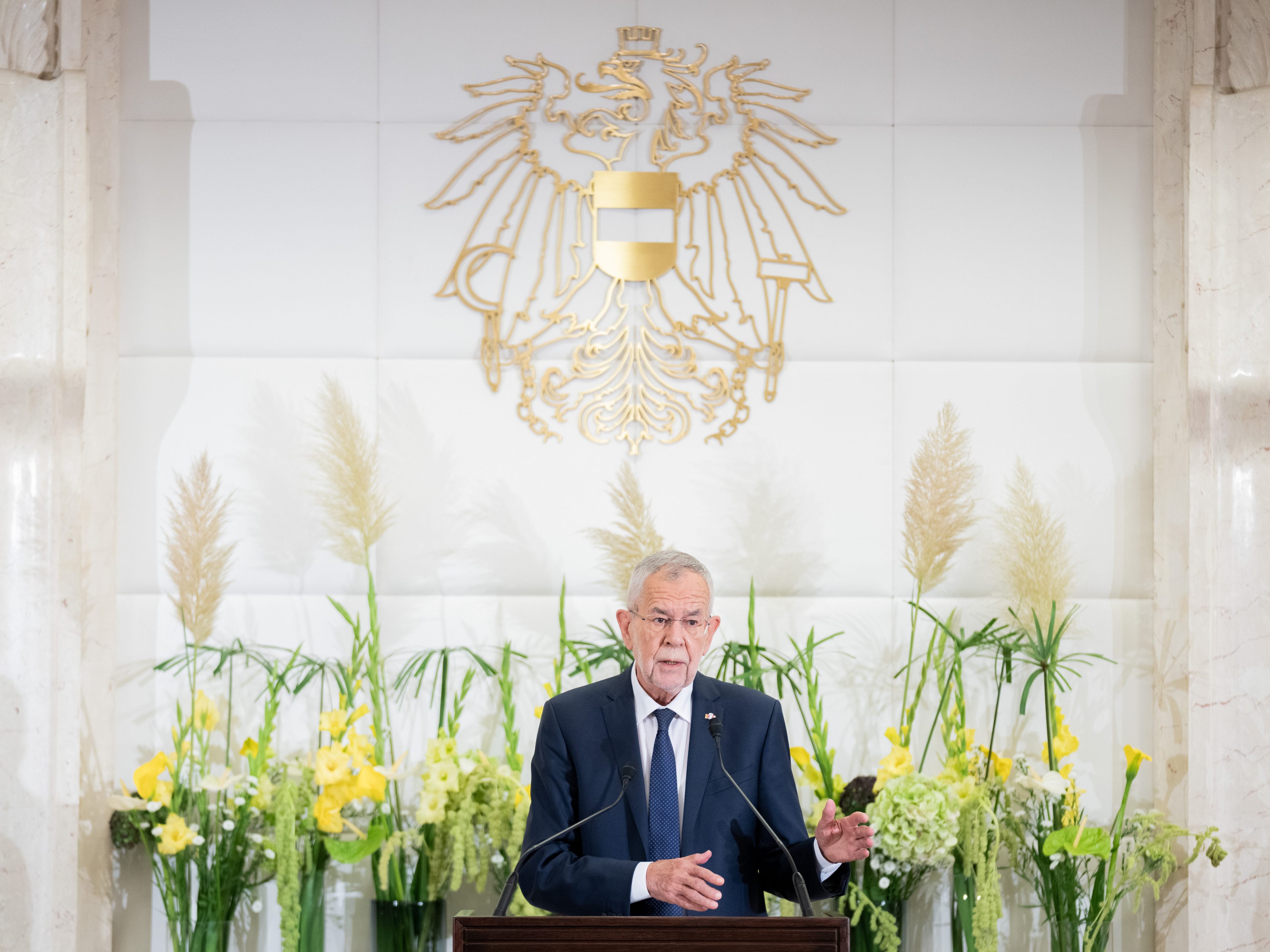Der Bundespräsident im Rahmen eines Festvortrags zum Verfassungstag. Der Bundespräsident im Rahmen eines Festvortrags zum Verfassungstag.
