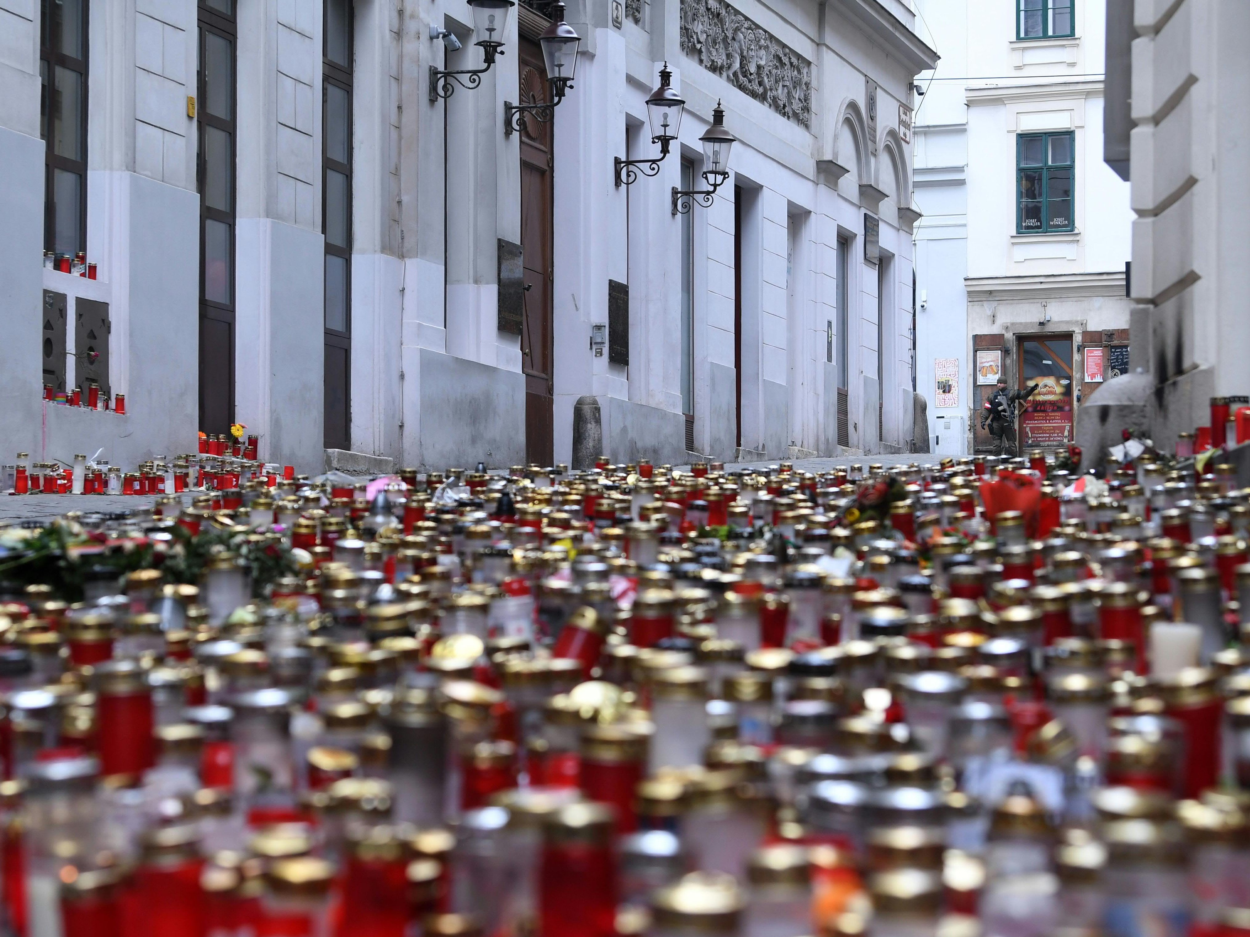 Die Tat des Wien-Attentäters erfolgte im November 2020. Hier ein Bild aus der Zeit danach. Die Tat des Wien-Attentäters erfolgte im November 2020. Hier ein Bild aus der Zeit danach.