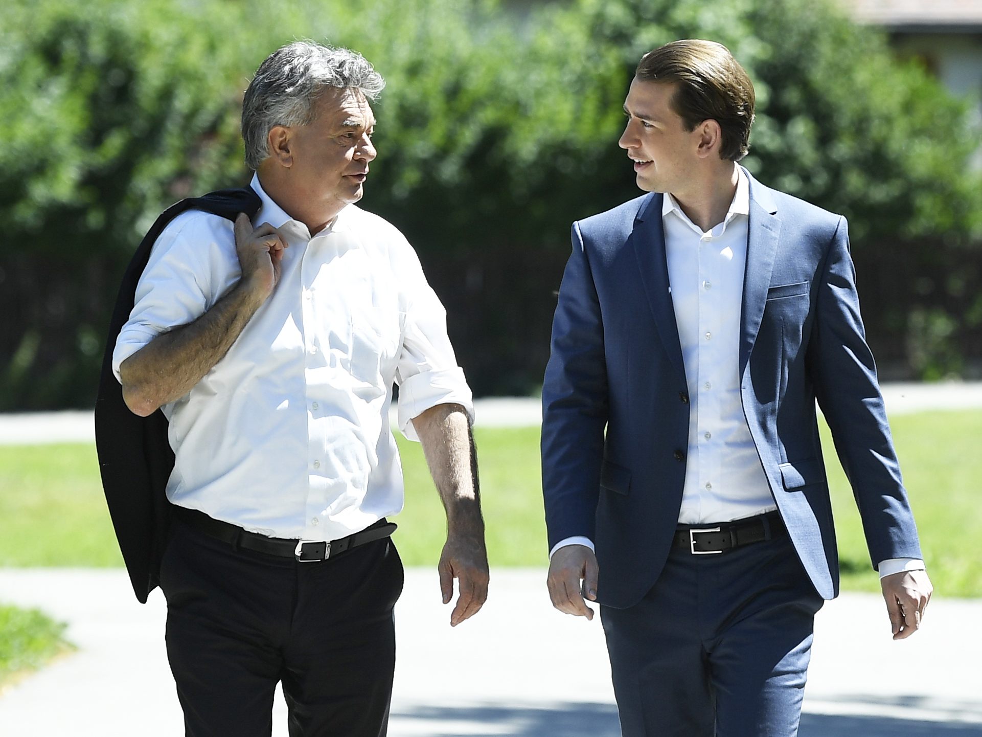 Kogler traf Kurz zu einem "konstruktiven Gespräch". Kogler traf Kurz zu einem "konstruktiven Gespräch".