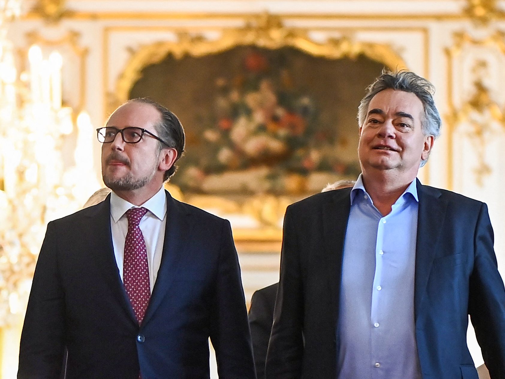 Alexander Schallenberg und Werner Kogler geben heute eine gemeinsame Pressekonferenz. Alexander Schallenberg und Werner Kogler geben heute eine gemeinsame Pressekonferenz.