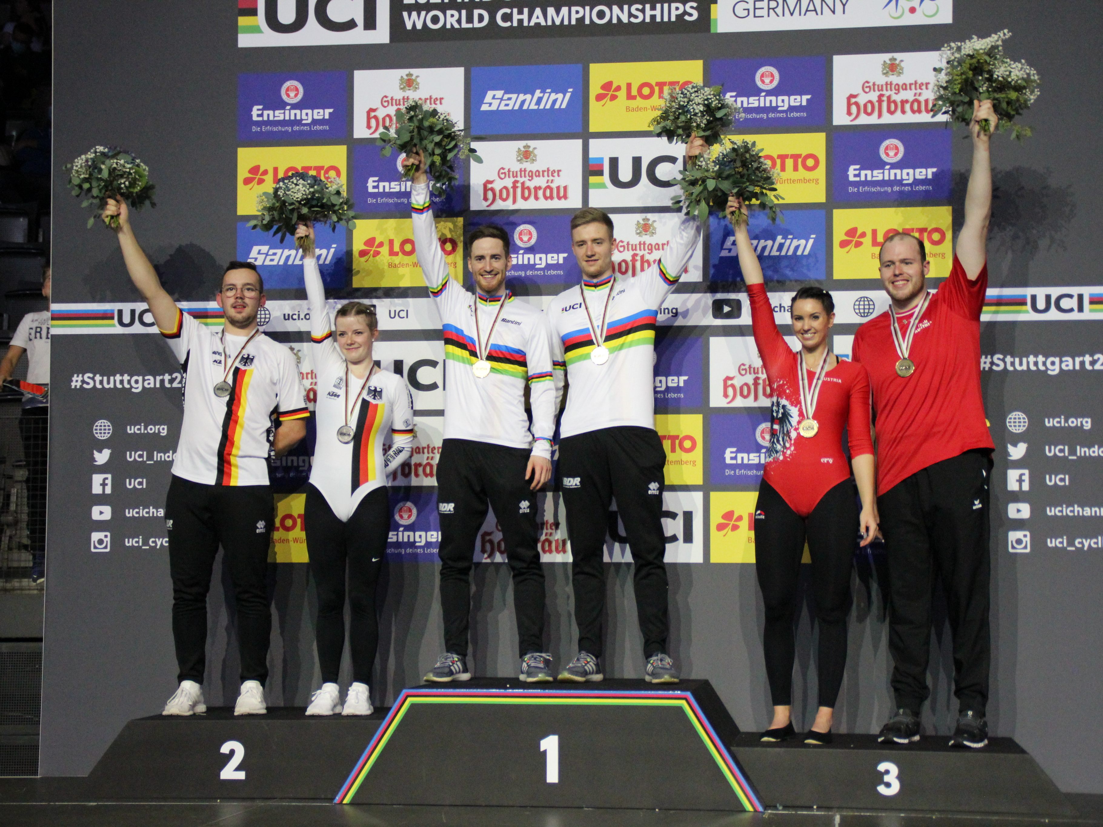 Katharina Kühne und Marcel Schnetzer holten die zweite Medaille für Österreich.