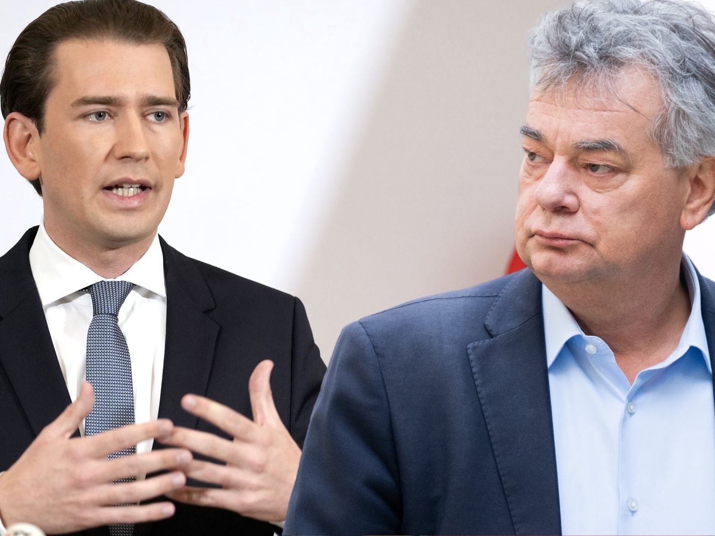 Kurz weist strafrechtliche Vorwürfe als falsch zurück, Kogler nennt den Kanzler "nicht mehr amtsfähig".