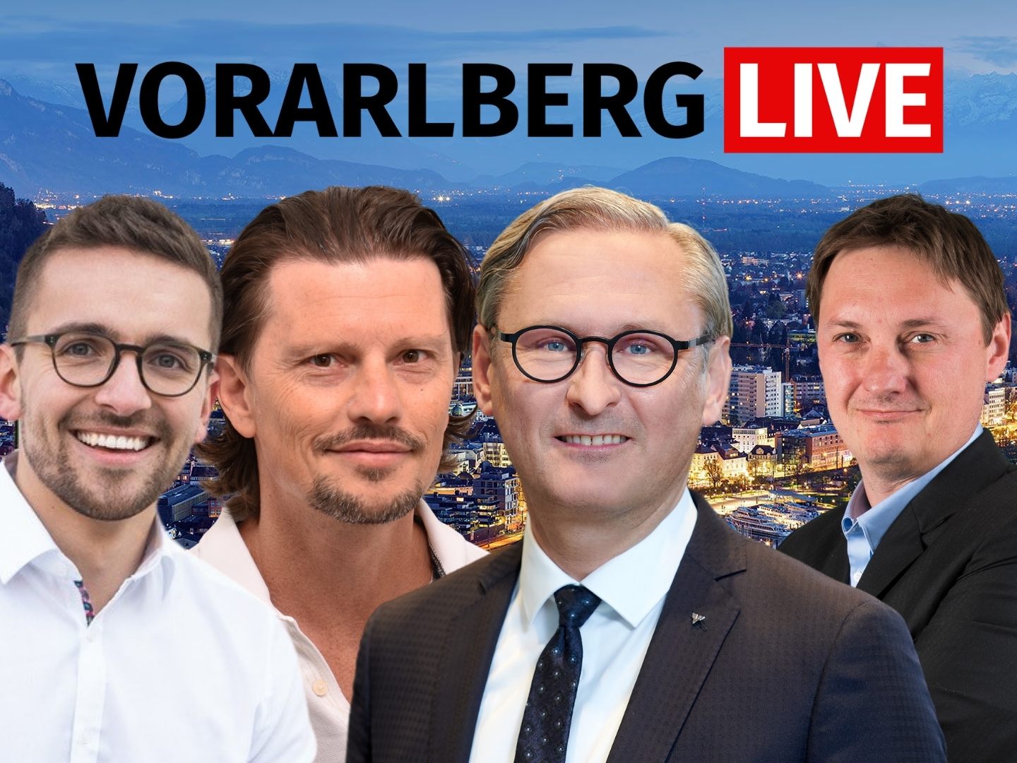 Christian Zoll, Gerhard Hamel und Andreas Wassner zu Gast bei "Vorarlberg LIVE".