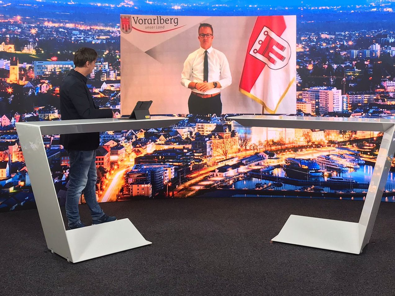 Landesrat Gantner war zu Gast bei "Vorarlberg LIVE". Landesrat Gantner war zu Gast bei "Vorarlberg LIVE".
