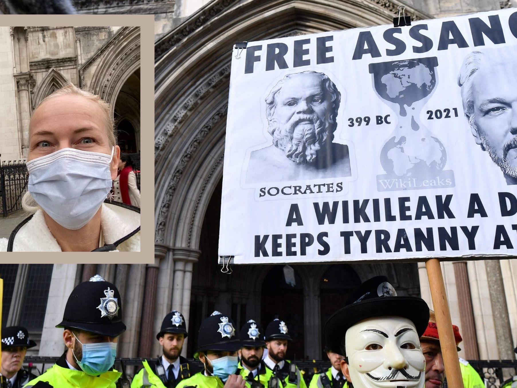 Evelin Schallert aus Brand kämpft in London gegen die Auslieferung des Wikileaks-Gründers.